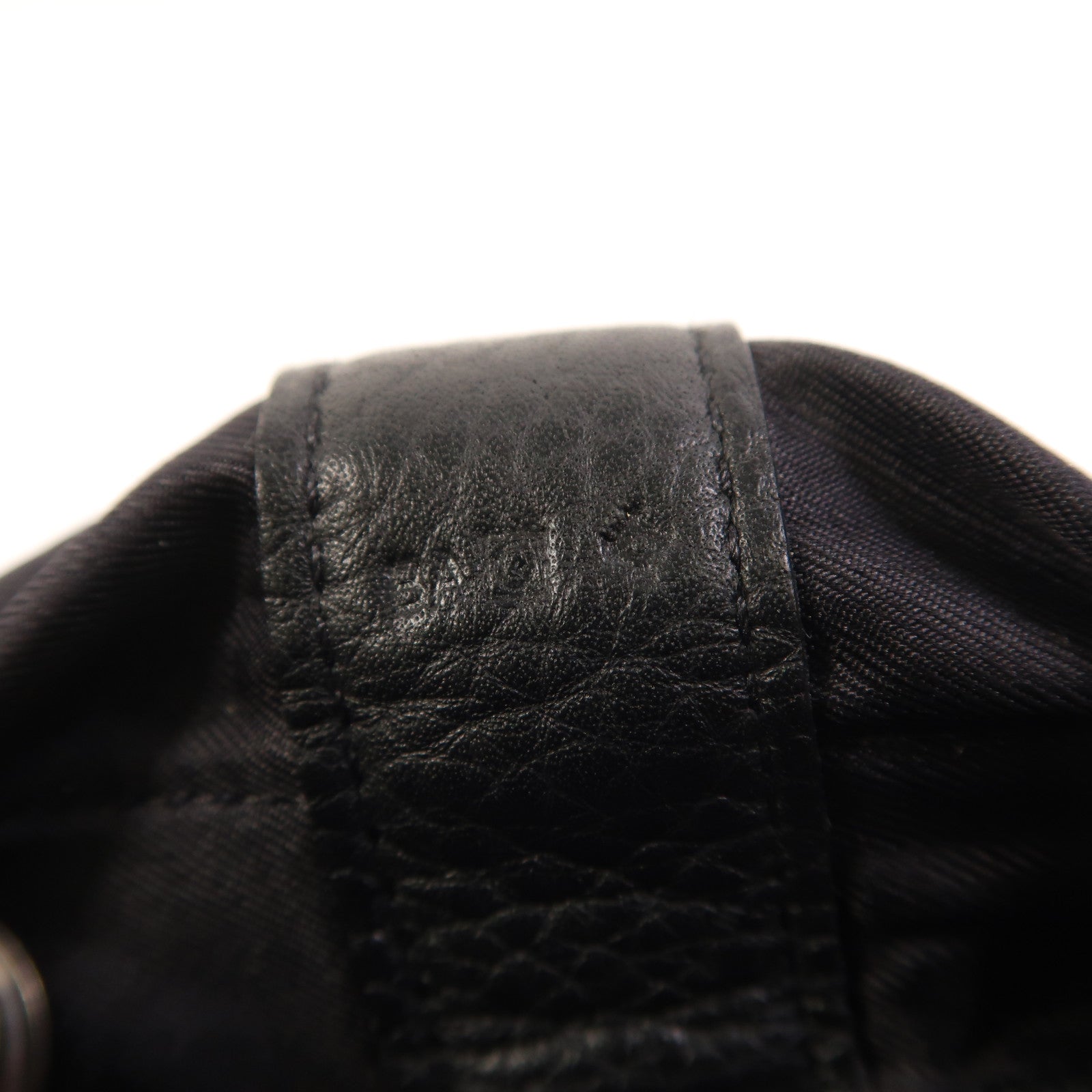 HERMES Togo皮革/絲質Soie Cool Backpack銀扣背包