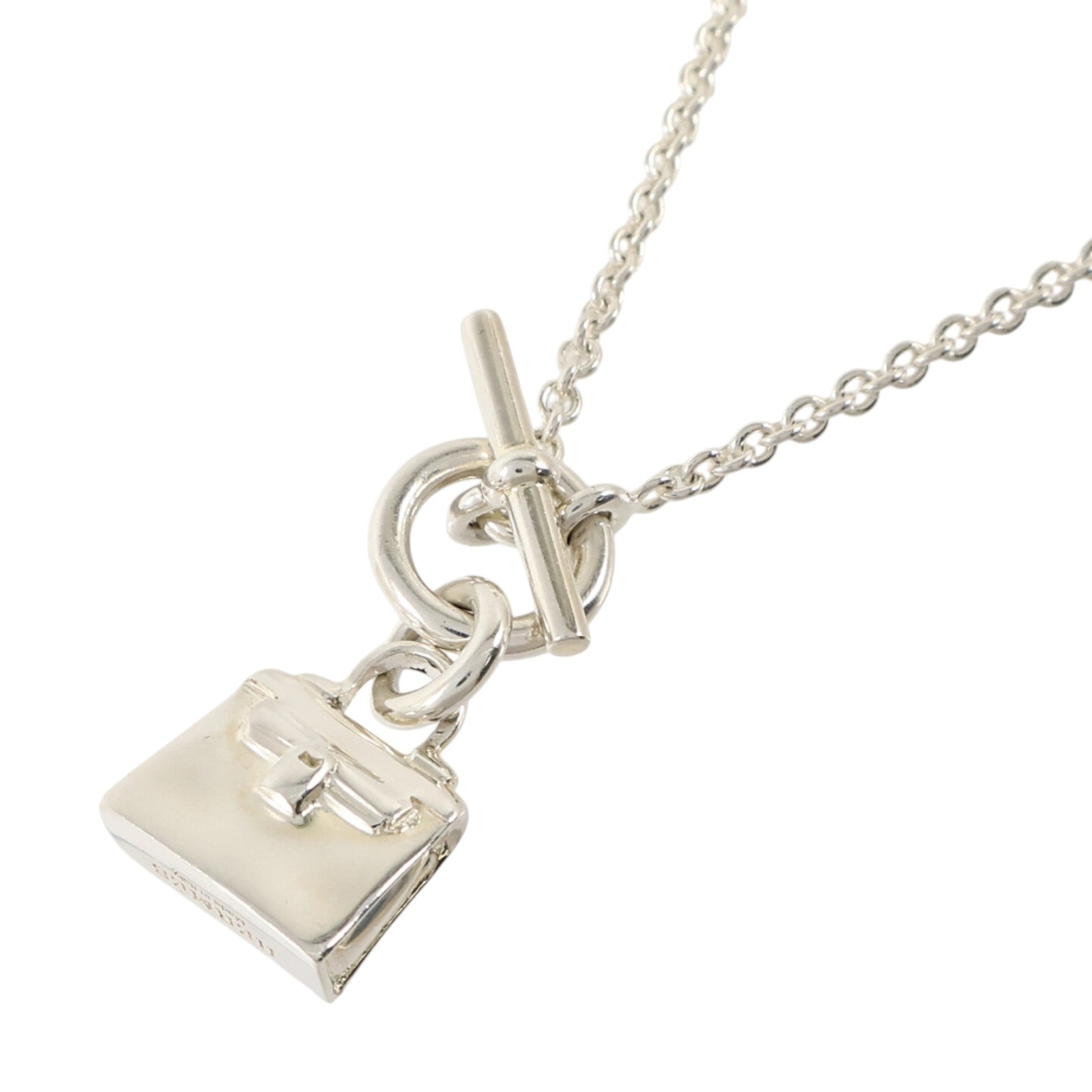 HERMES 925純銀Amuletters Kelly Pendant Necklace項鏈