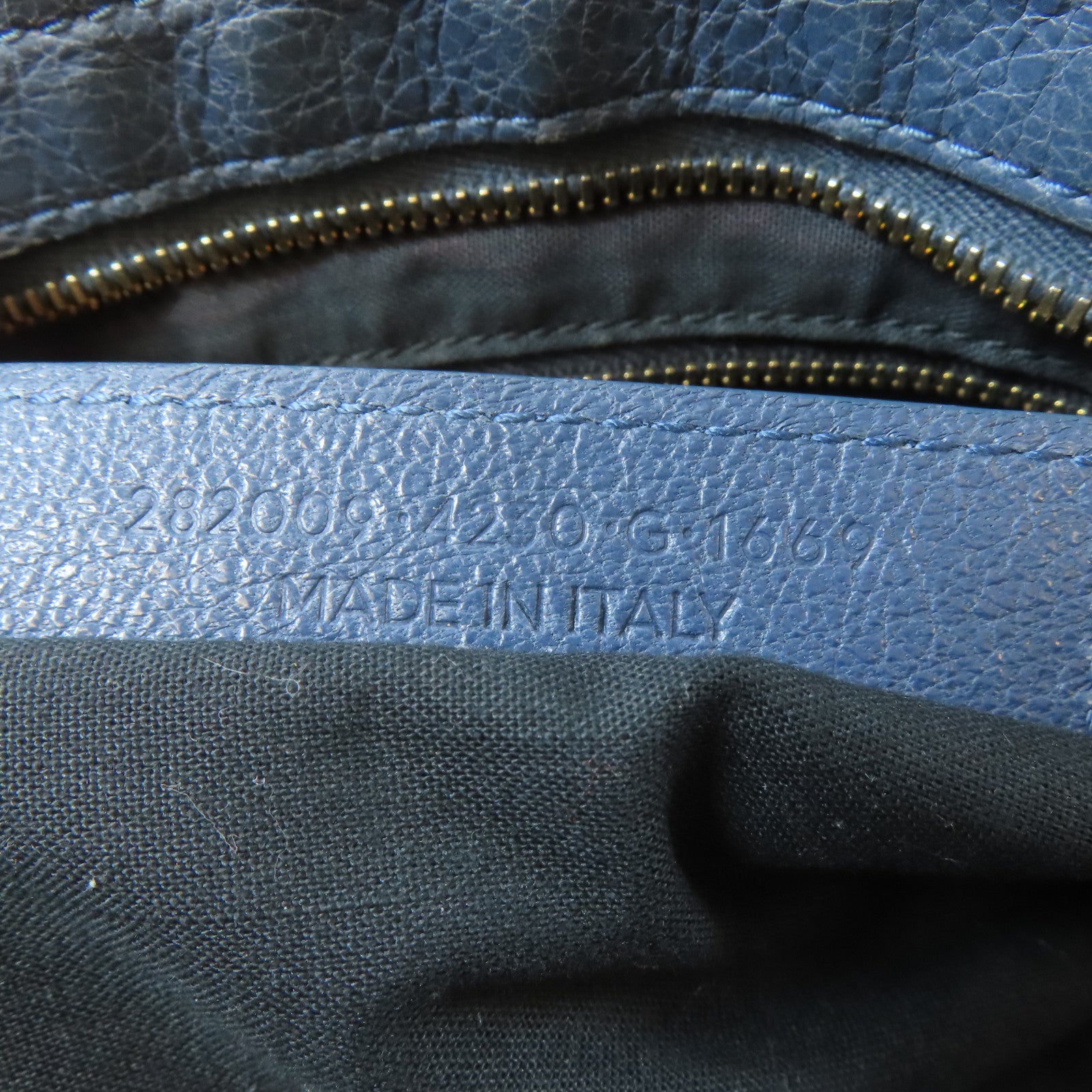 BALENCIAGA 牛皮皮革Part Time金扣手挽肩背兩用袋藍色