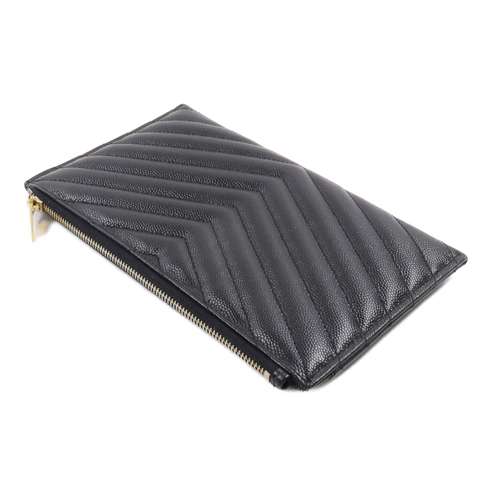 SAINT LAURENT 牛皮皮革Pouch手拿包