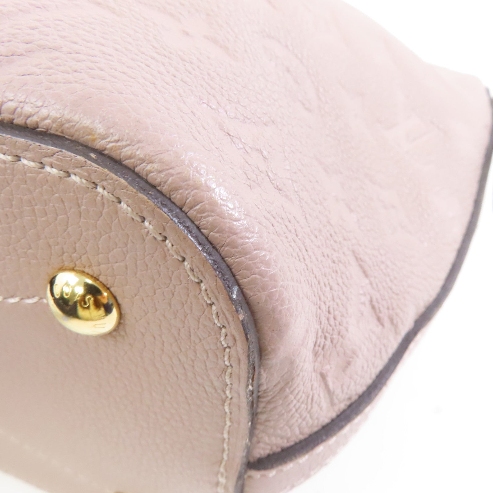 LOUIS VUITTON 【激減優惠】Monogram Empreinte Mazarine PM金扣手挽肩背兩用袋灰褐色