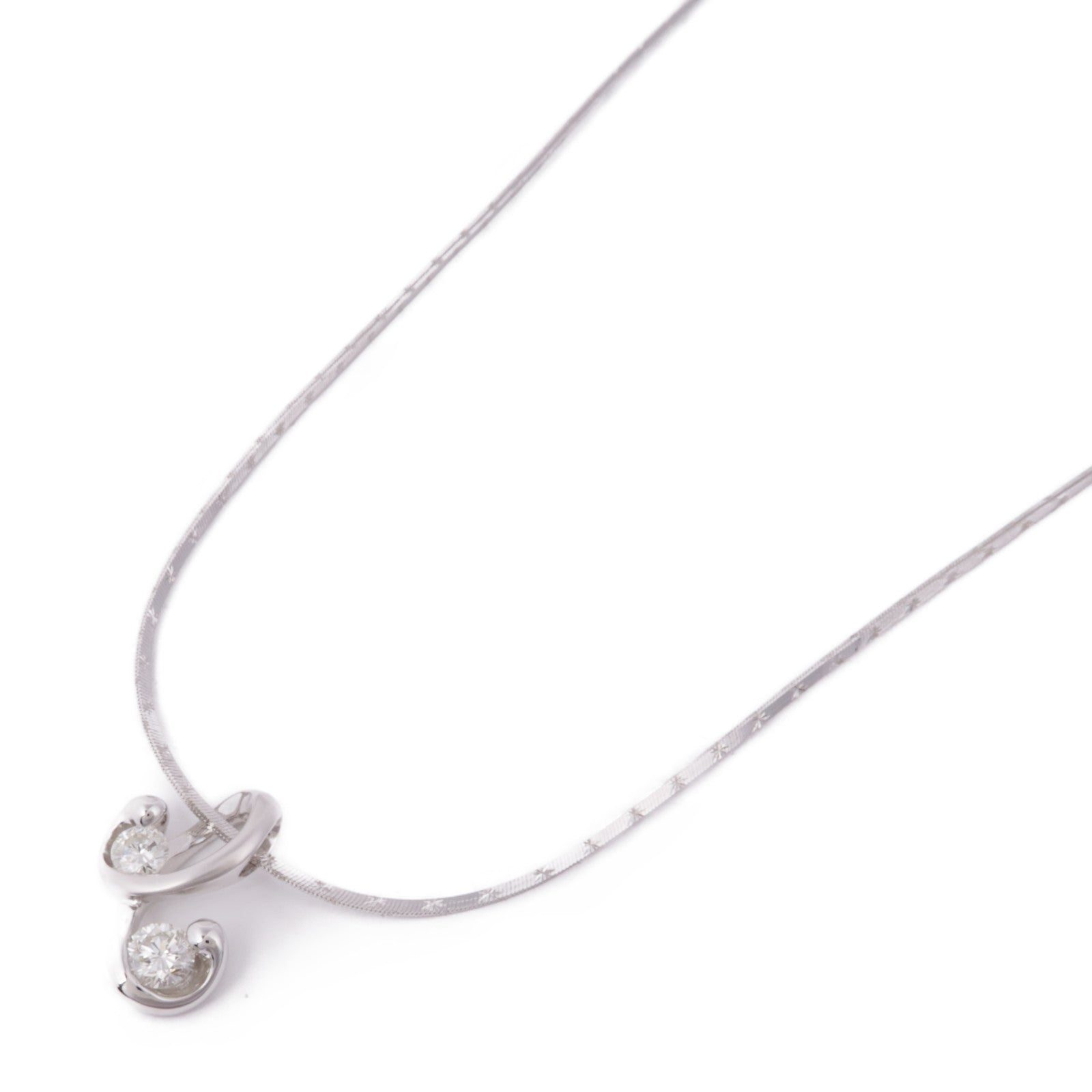 JEWELRY Diamond Necklace 18K White Gold