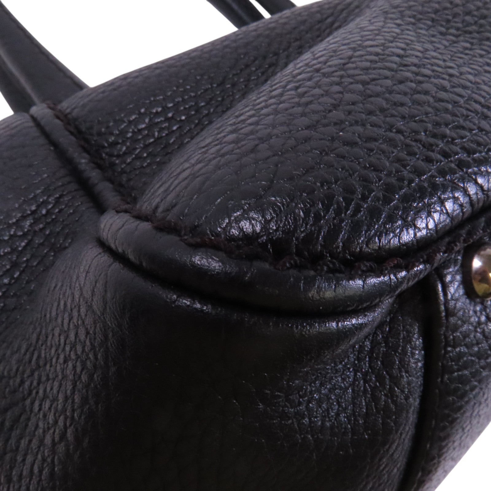 CHANEL 牛皮皮革Hand Bag銀扣手挽袋