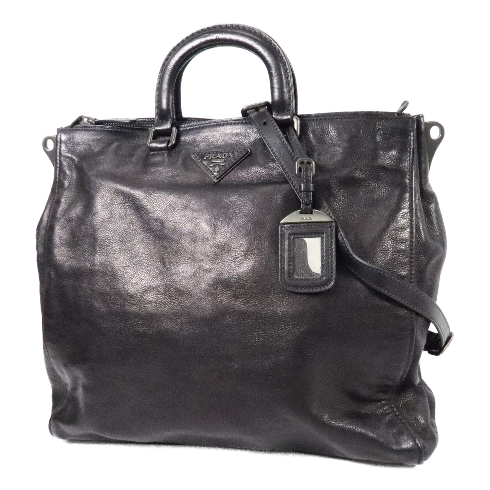 PRADA 牛皮皮革2 Way Shoulder Bag手挽肩背兩用袋
