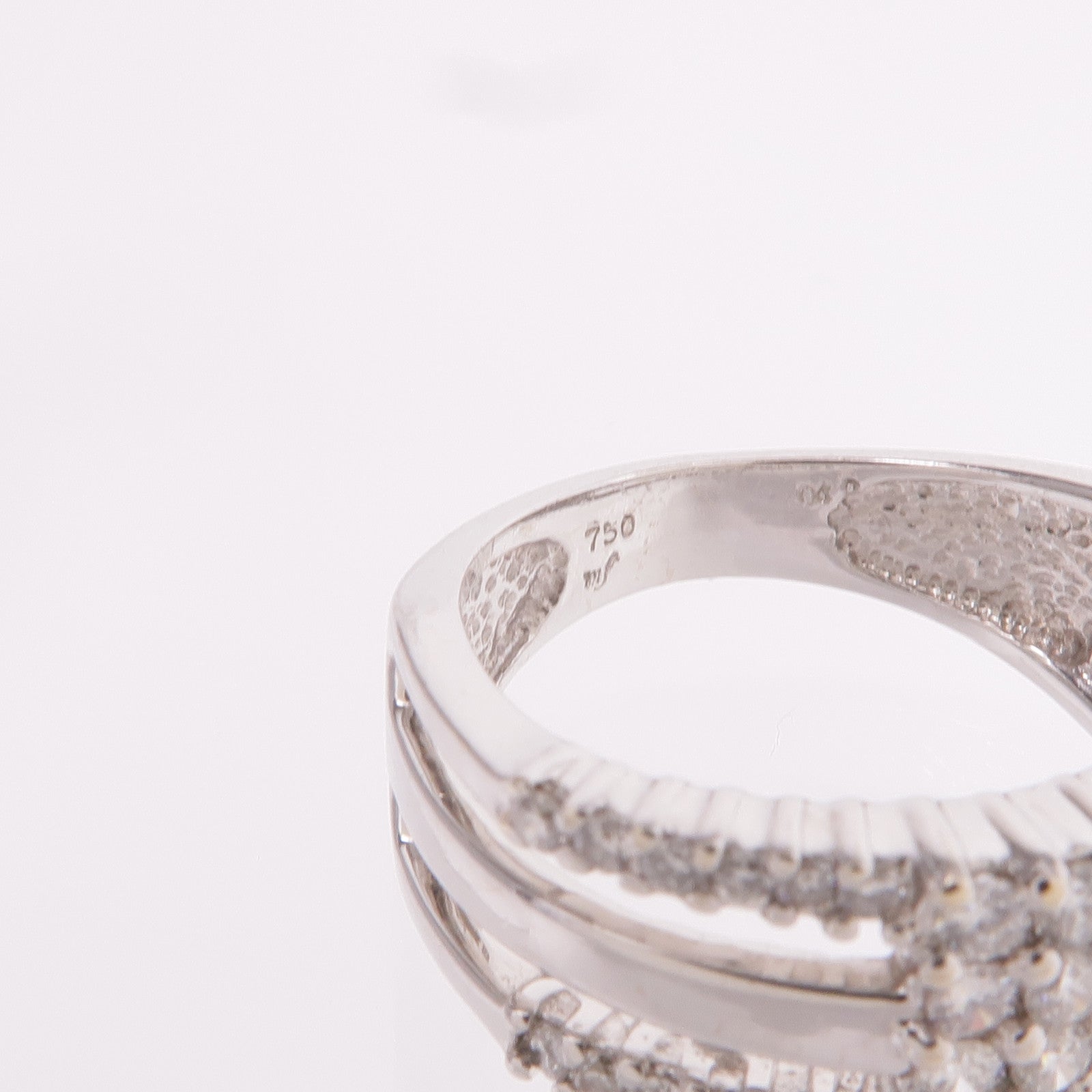 JEWELRY 【激減優惠】18K白金Diamond Ring鑽石戒指US#5.75