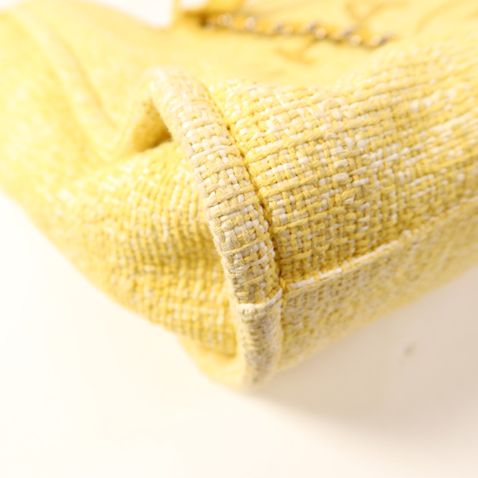 CHANEL 帆布Deauville Tote Bag銀扣手挽肩背兩用袋