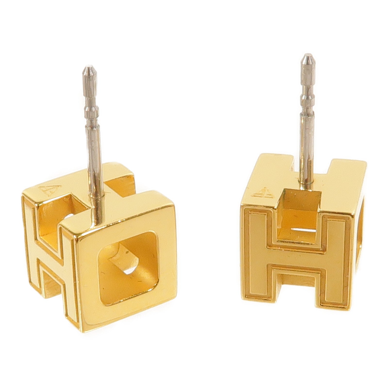 HERMES 金屬H Cube Earrings耳環