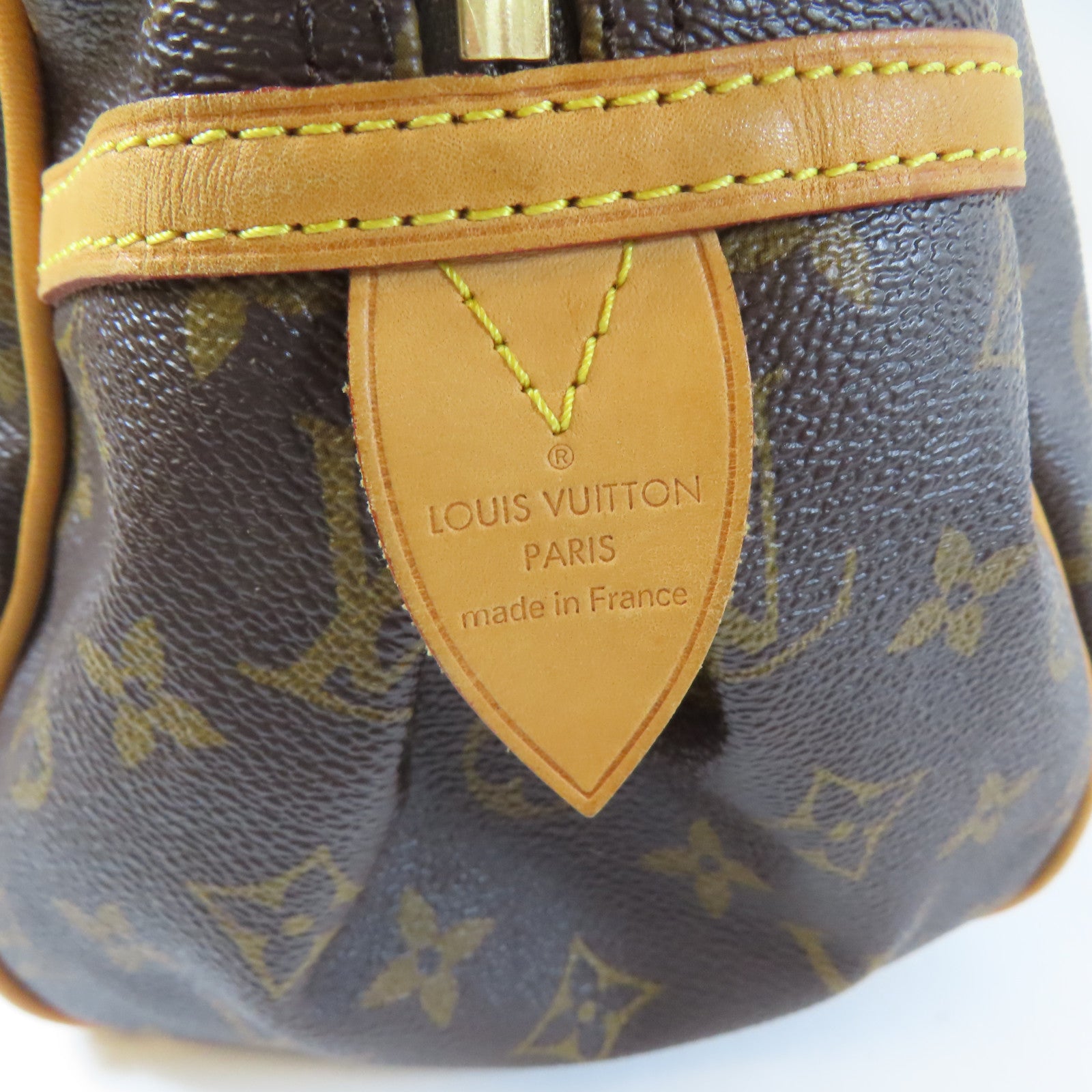 LOUIS VUITTON Monogram Montorgueil GM金扣肩背袋啡色