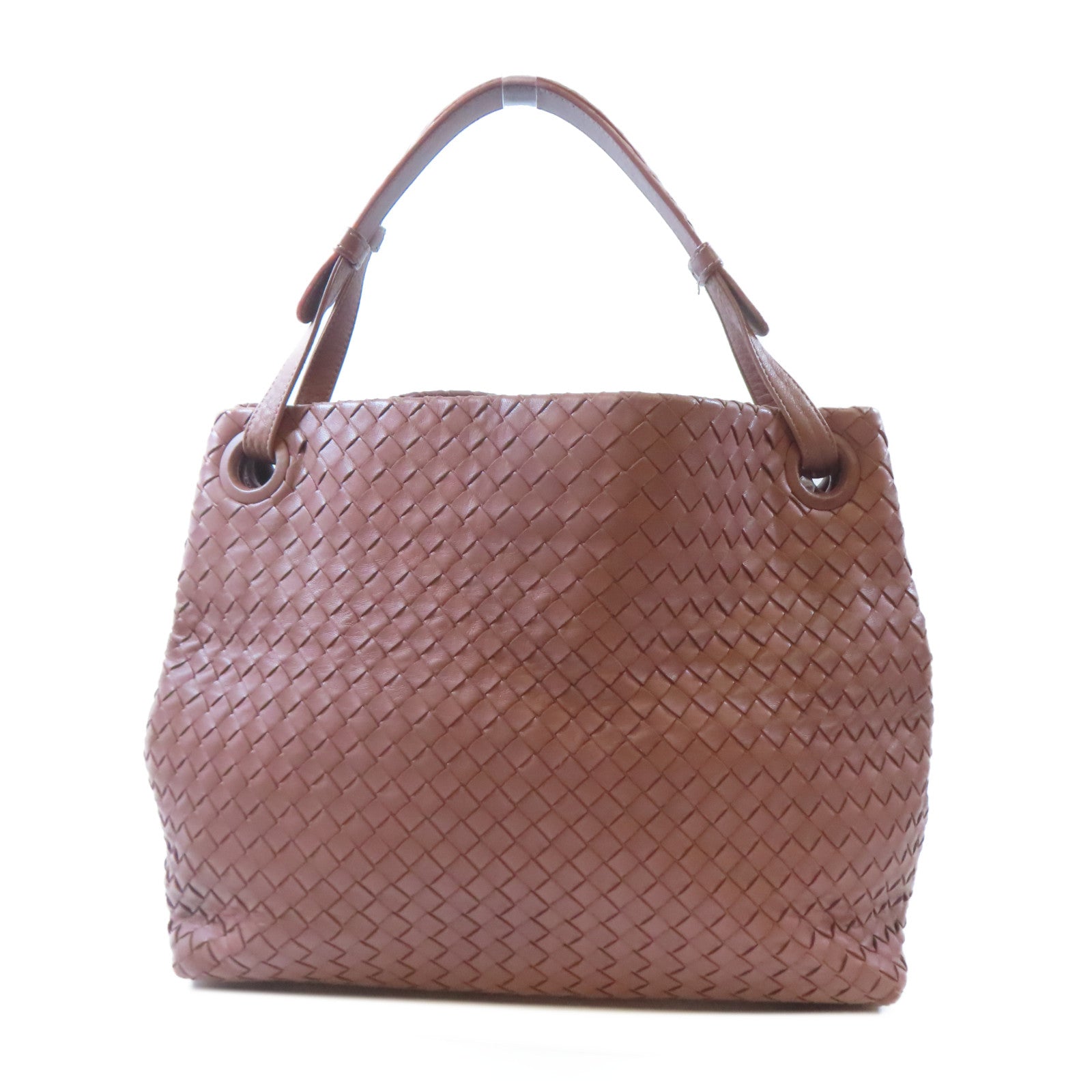BOTTEGA VENETA 織紋牛皮皮革Shoulder Bag肩背袋粉紅色