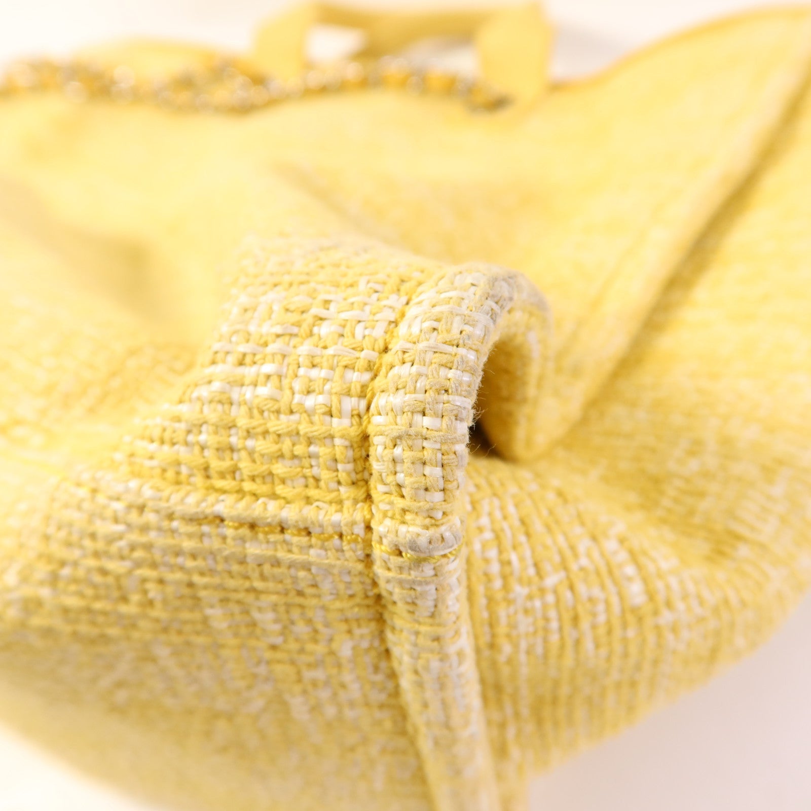 CHANEL 帆布Deauville Tote Bag銀扣手挽肩背兩用袋