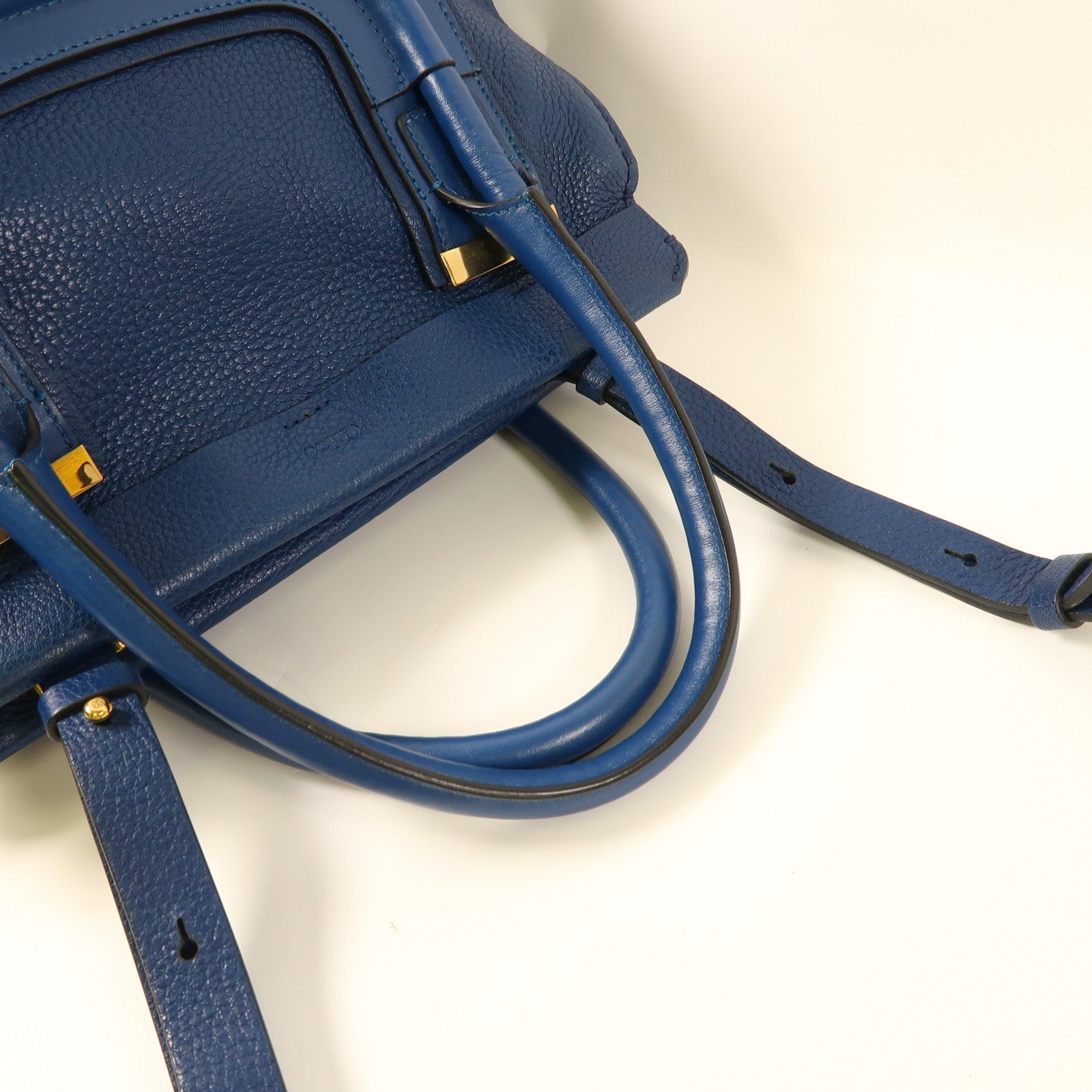 Chloe 牛皮皮革2 Way Shoulder Bag金扣手挽肩背兩用袋