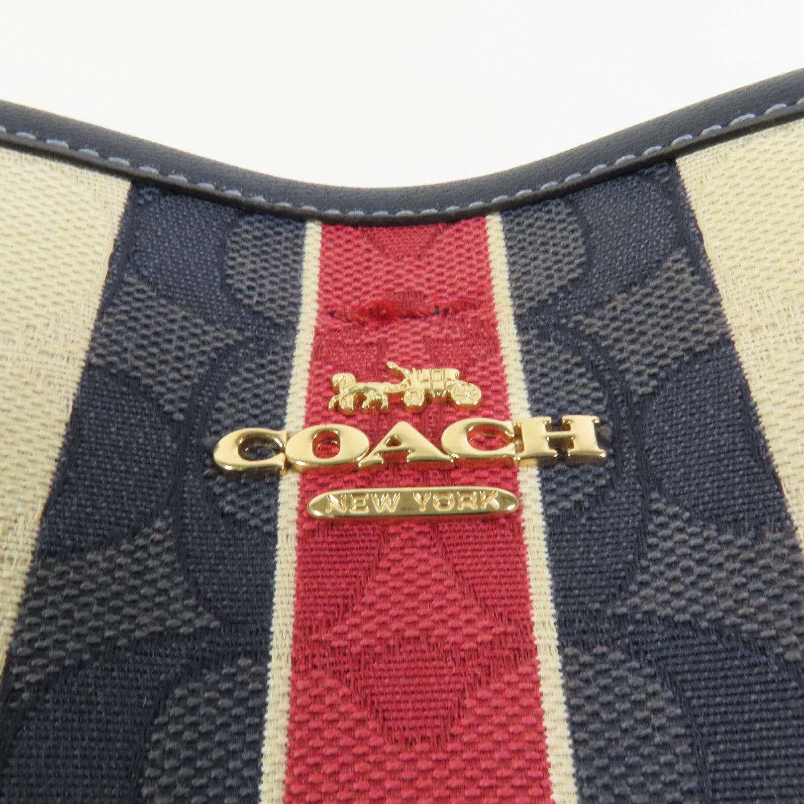 COACH 帆布Mollie 22金扣手挽肩背兩用袋