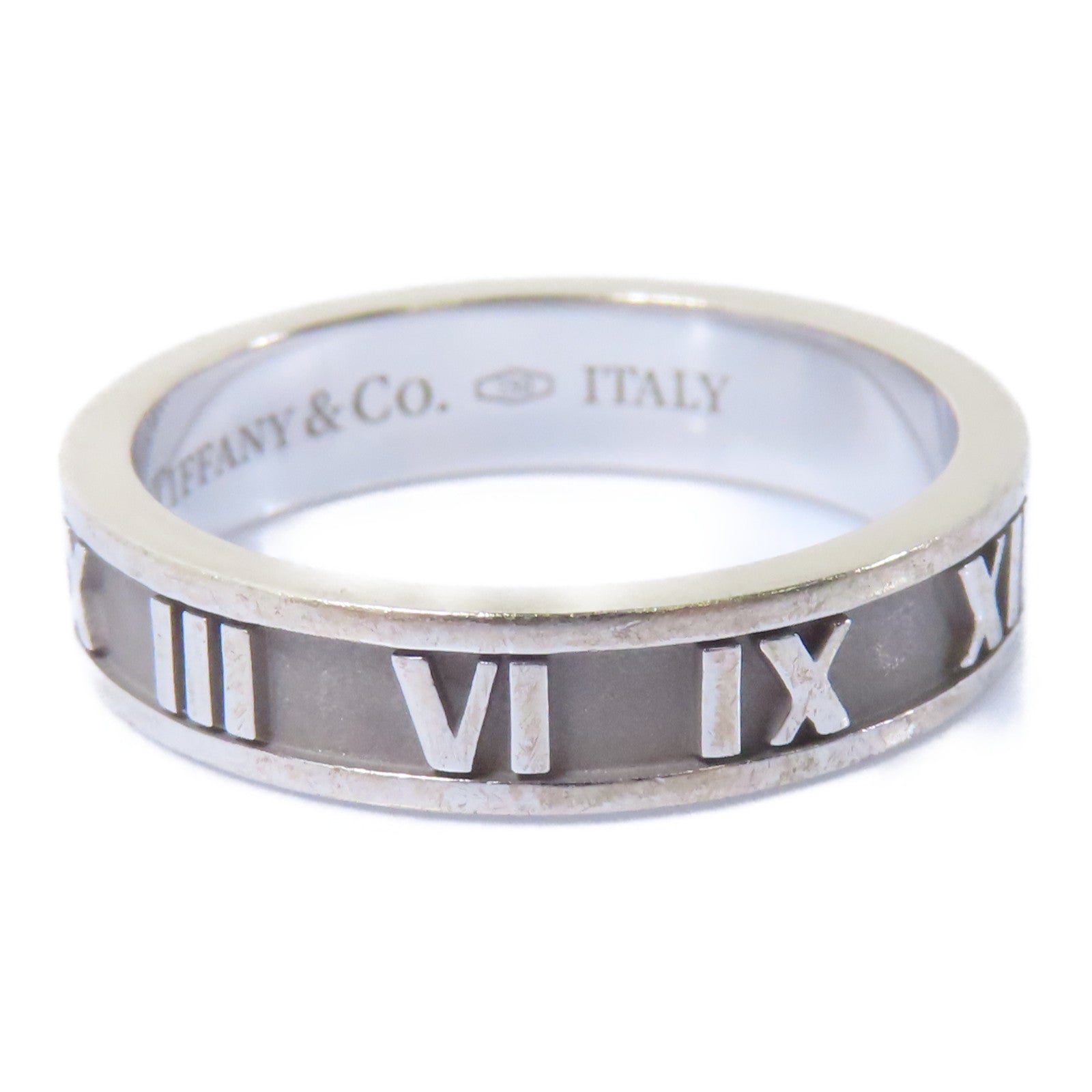 TIFFANY＆CO 【激減優惠】18K白金Atlas Ring戒指US#6.25