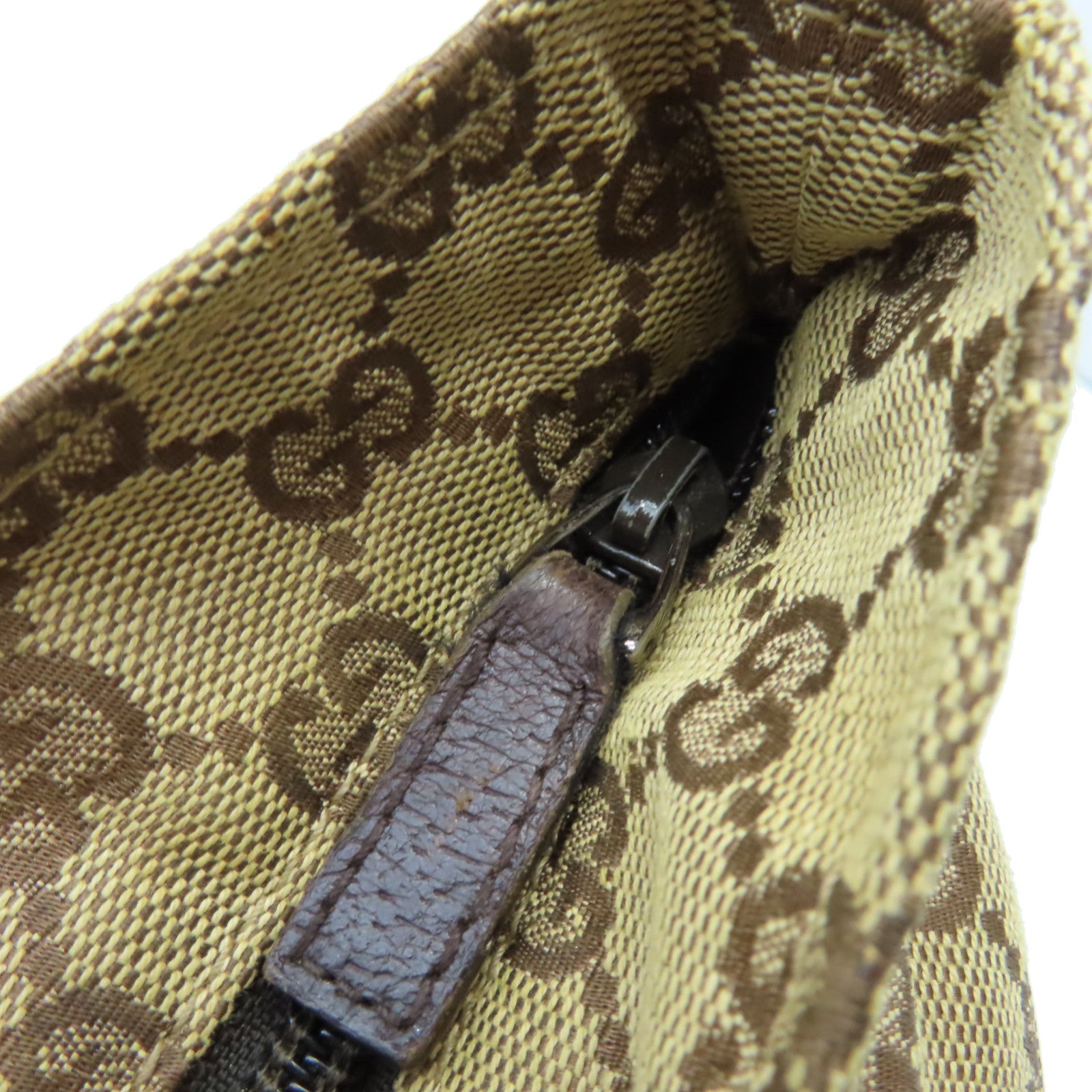 GUCCI GG帆布Handbag手挽袋啡色