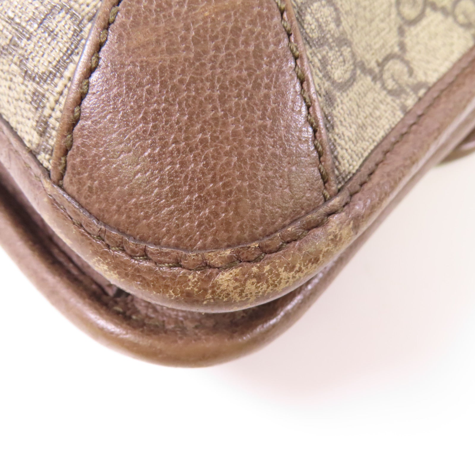 GUCCI Neo Vintage Medium Messenger Bag Shoulder Bag 495654 Coated Canvas Brown