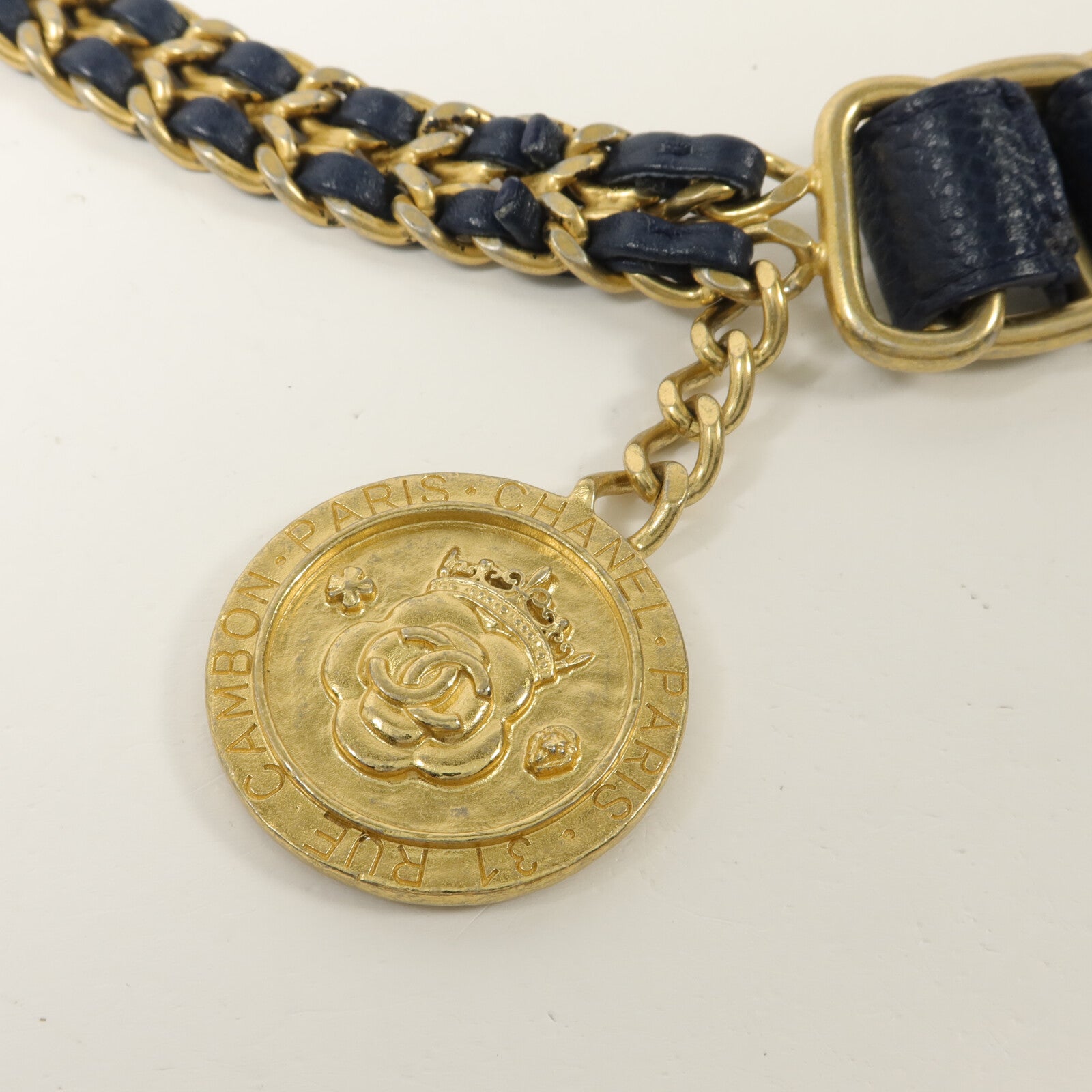 CHANEL 牛皮皮革Chain Shoulder鏈帶肩背袋