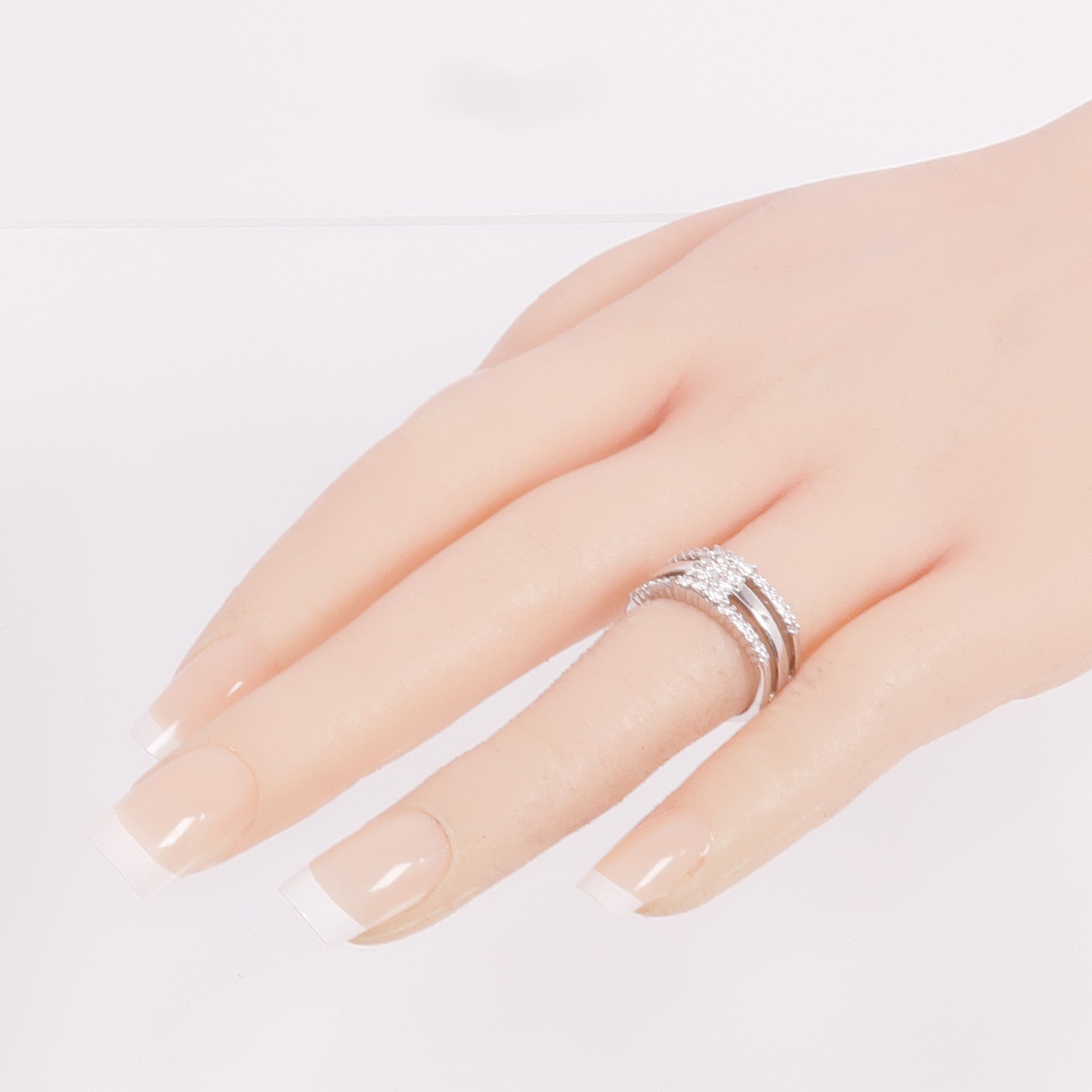 JEWELRY 【激減優惠】18K白金Diamond Ring鑽石戒指US#5.75