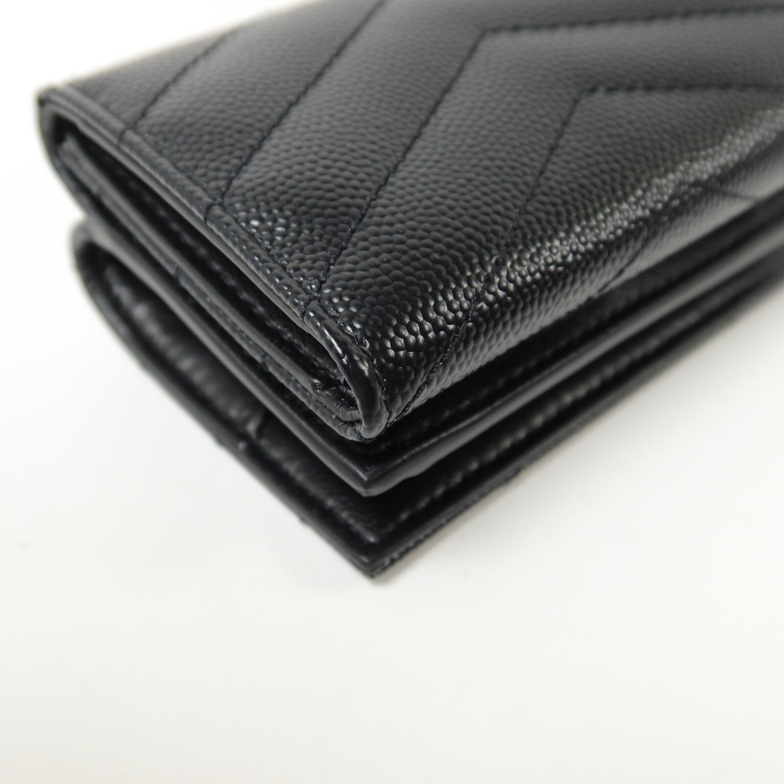 SAINT LAURENT 牛皮皮革Cassandre Matelasse Origami Tiny Wallet錢包