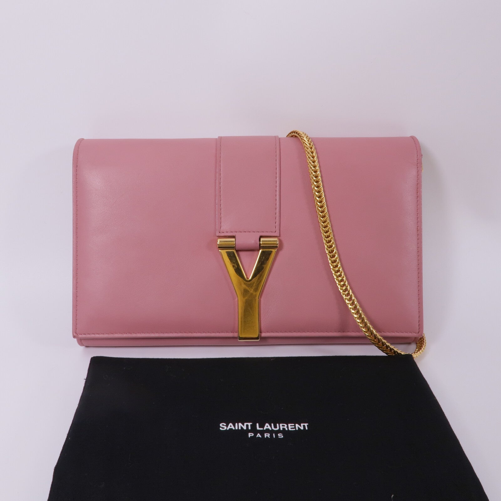 SAINT LAURENT 牛皮皮革Classic Y Ligne鏈帶肩背袋