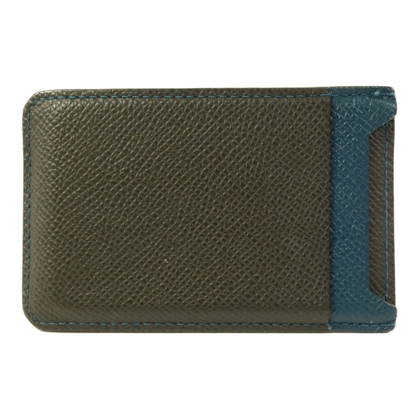 HERMES Epsom皮革Card Case卡片套Vert Cypres