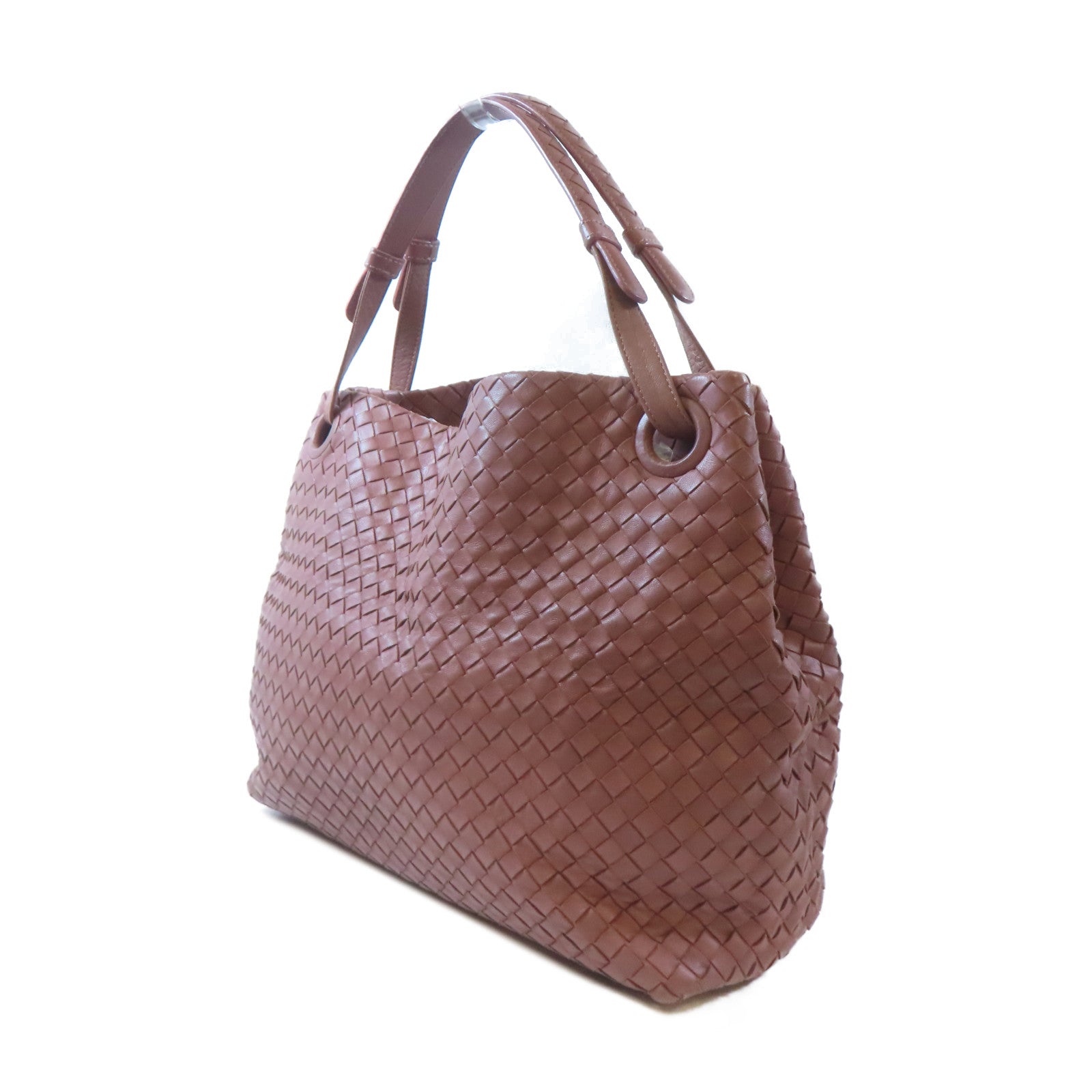 BOTTEGA VENETA 織紋牛皮皮革Shoulder Bag肩背袋粉紅色