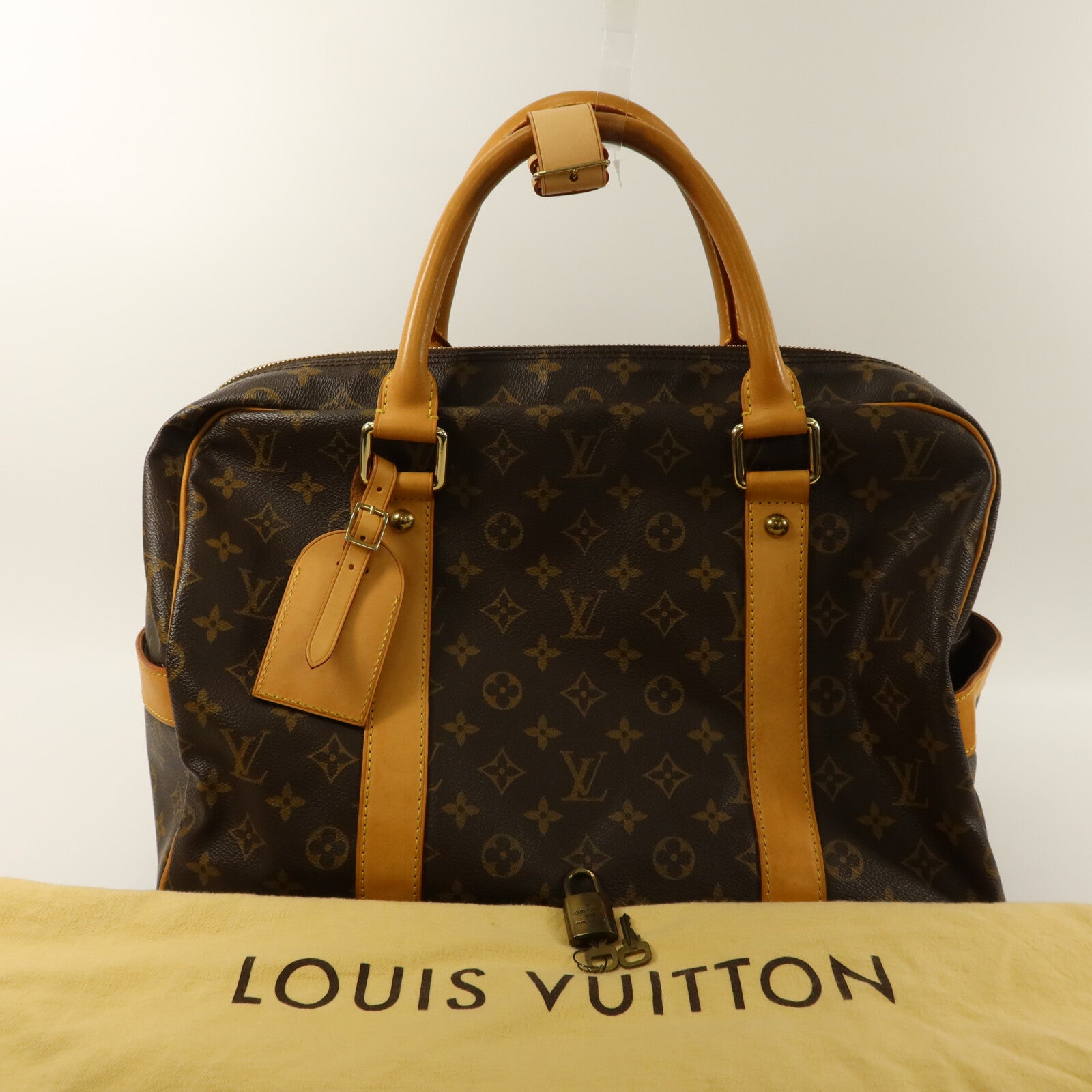 LOUIS VUITTON Monogram Carryall金扣手挽袋