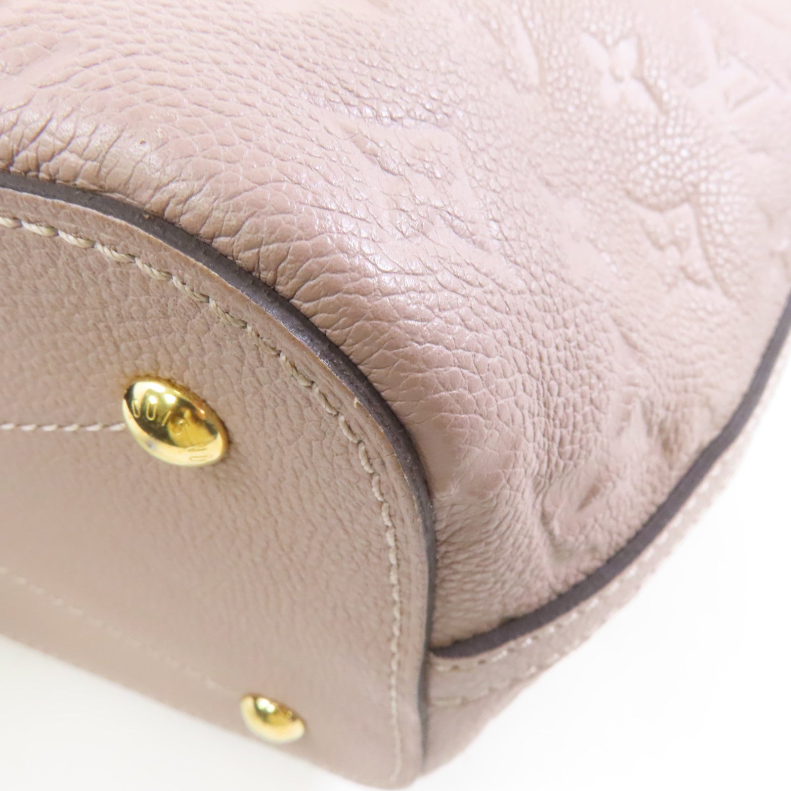 LOUIS VUITTON 【激減優惠】Monogram Empreinte Mazarine PM金扣手挽肩背兩用袋灰褐色