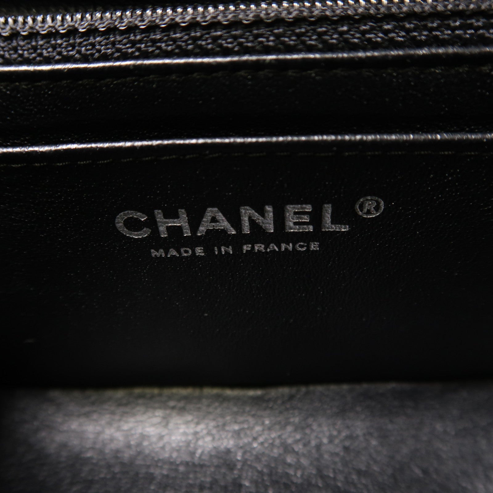CHANEL 羊皮皮革Mini Classic 20銀扣鏈帶肩背袋
