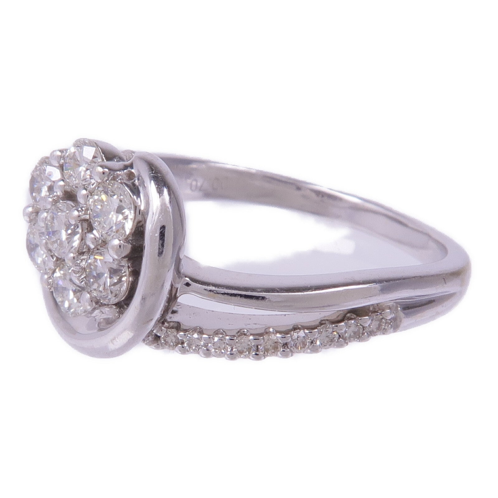 JEWELRY 【激減優惠】18K白金Diamond Ring鑽石戒指US#7