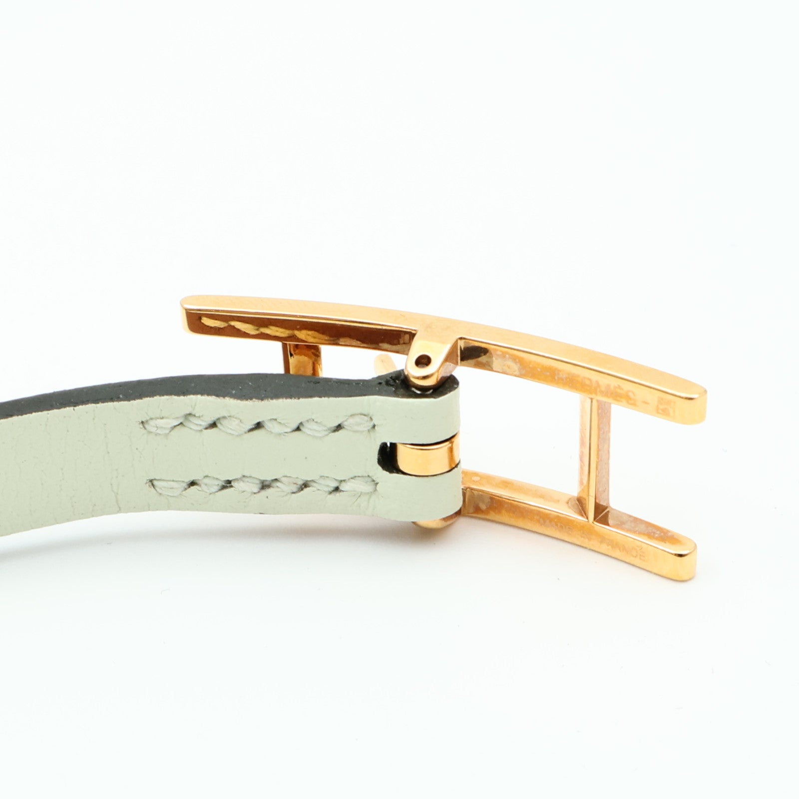 HERMES 【激減優惠】Swift皮革Behapi Double Tour Bracelet金扣手鏈
