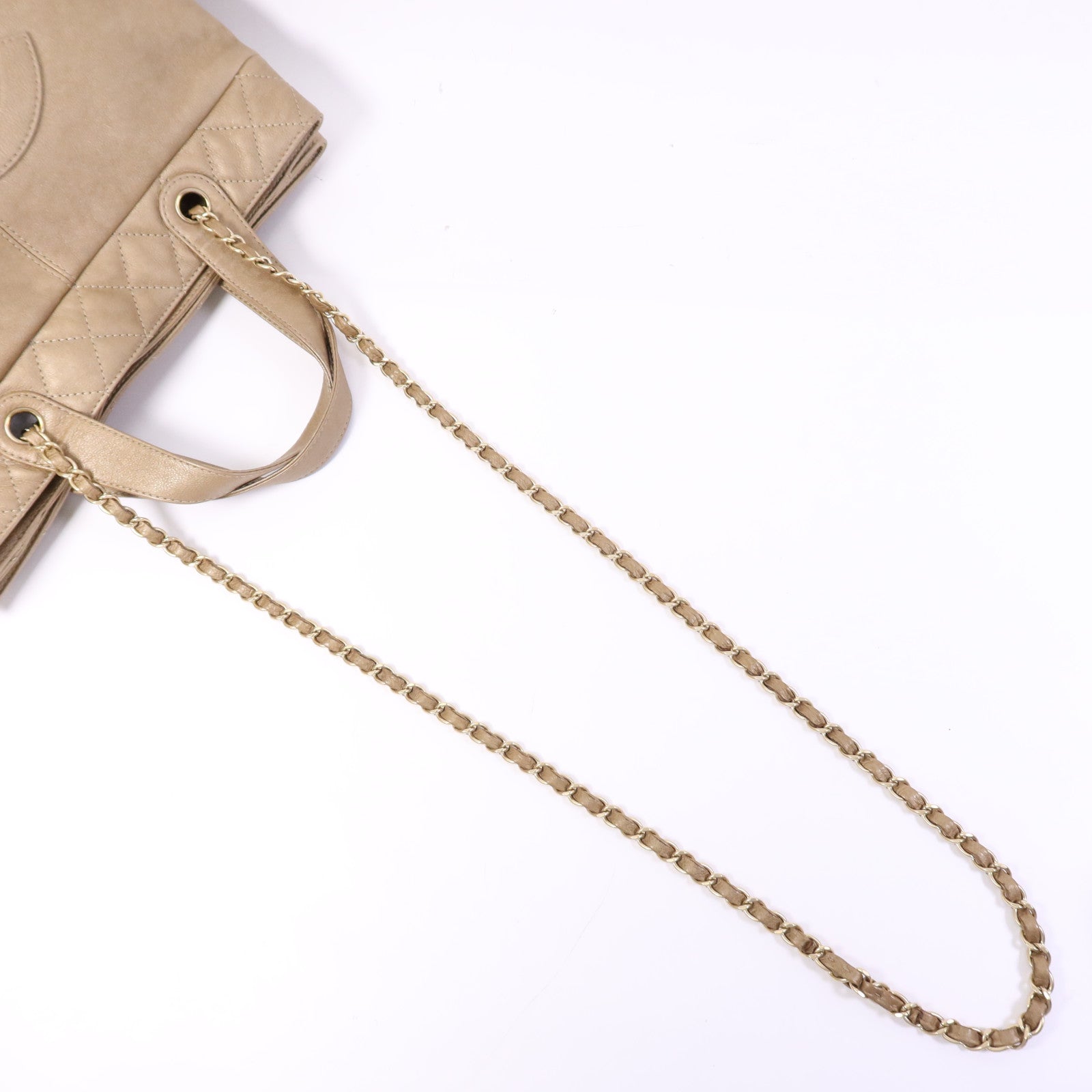 CHANEL 牛皮皮革2 Way Shoulder Bag金扣鏈帶肩背袋