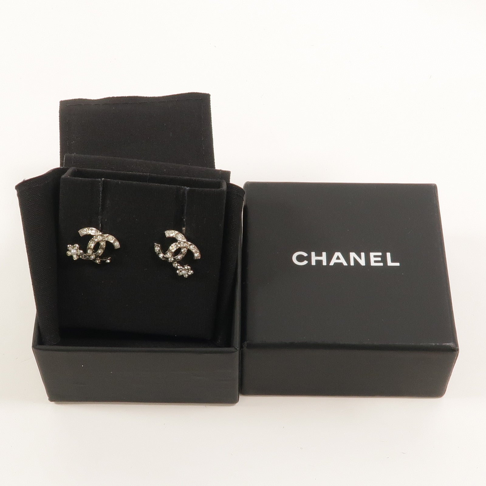 CHANEL 金屬Crystal Earring耳環