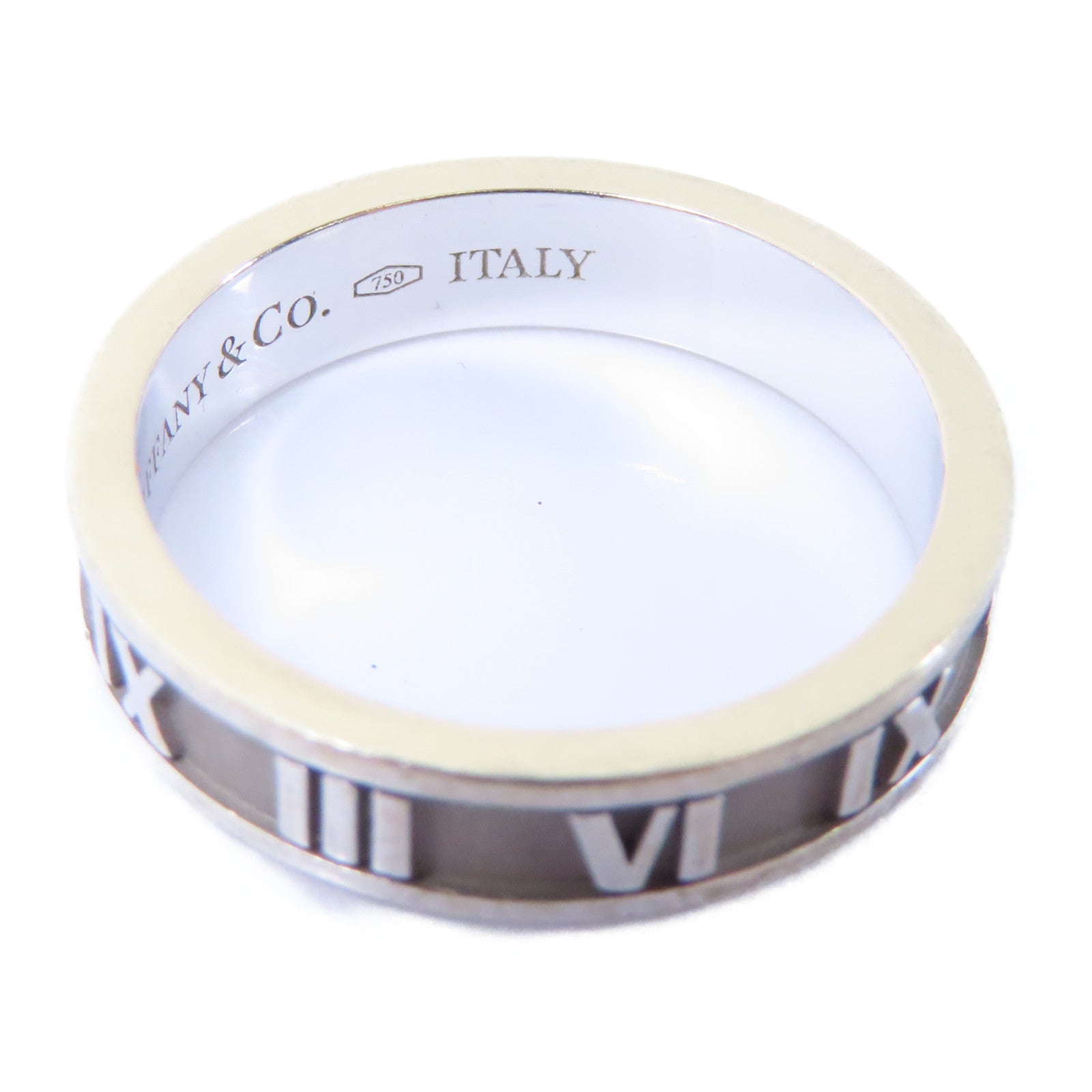 TIFFANY＆CO 【激減優惠】18K白金Atlas Ring戒指US#6.25