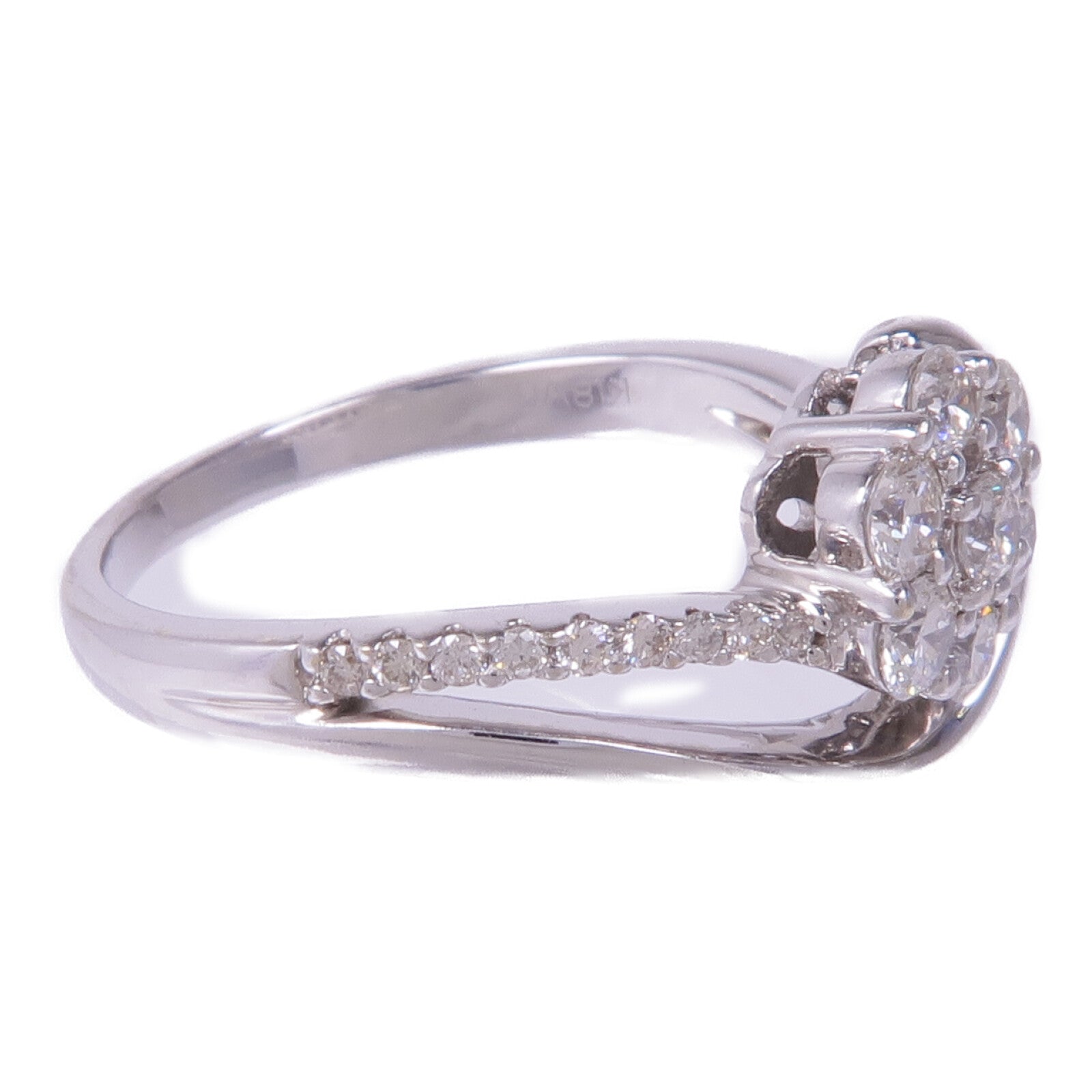 JEWELRY 【激減優惠】18K白金Diamond Ring鑽石戒指US#7