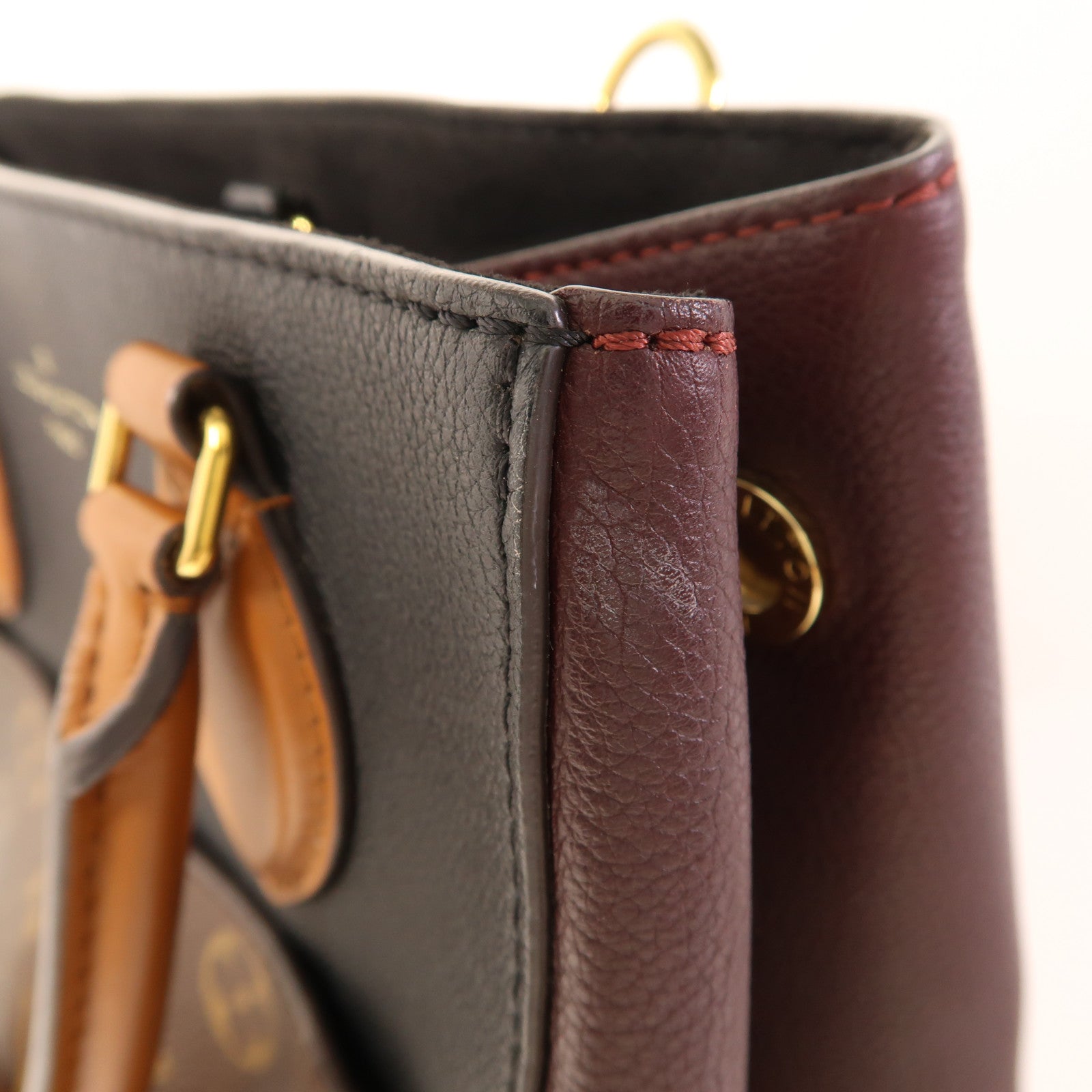 LOUIS VUITTON Monogram Fold Tote Mm金扣手挽肩背兩用袋