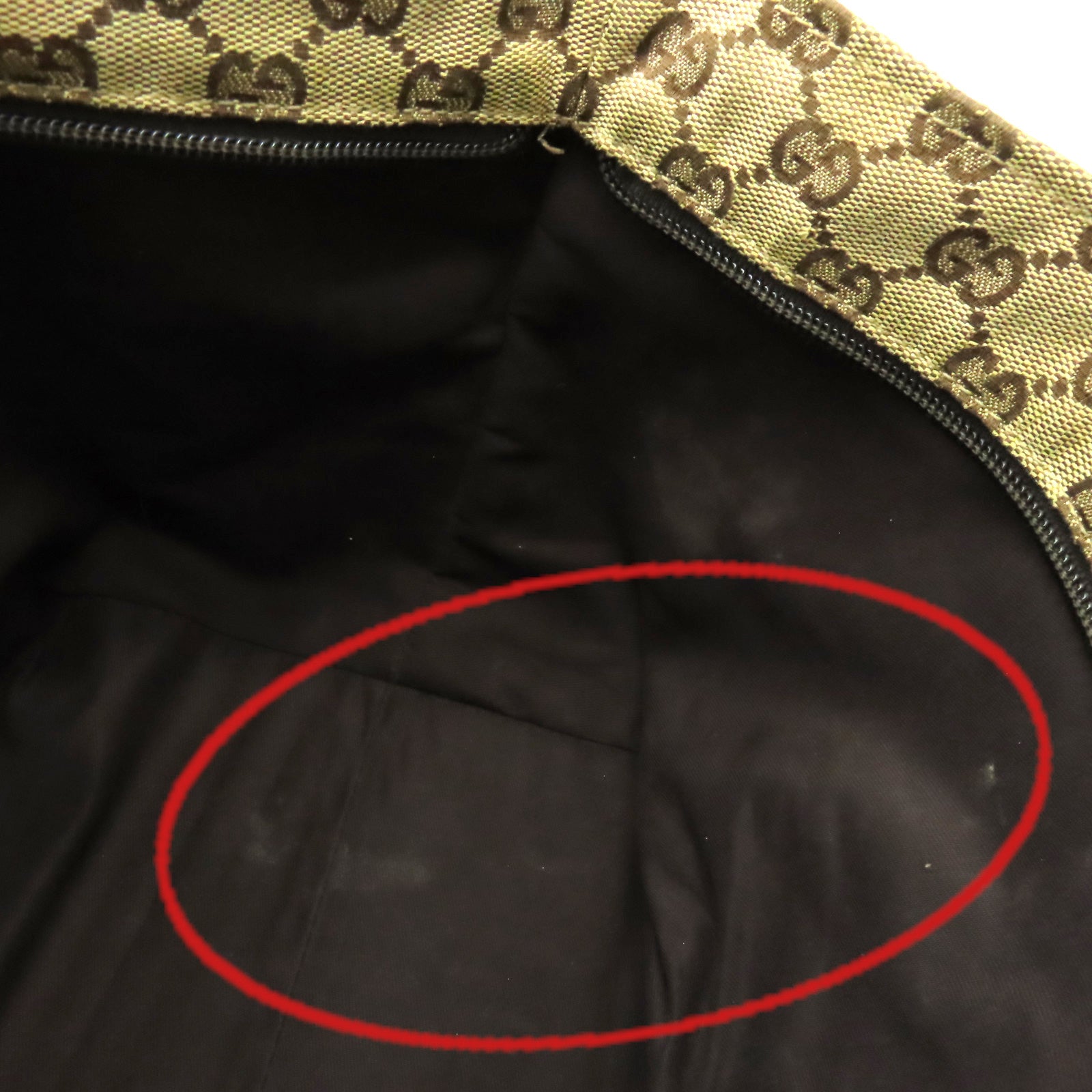 GUCCI GG帆布Handbag手挽袋啡色