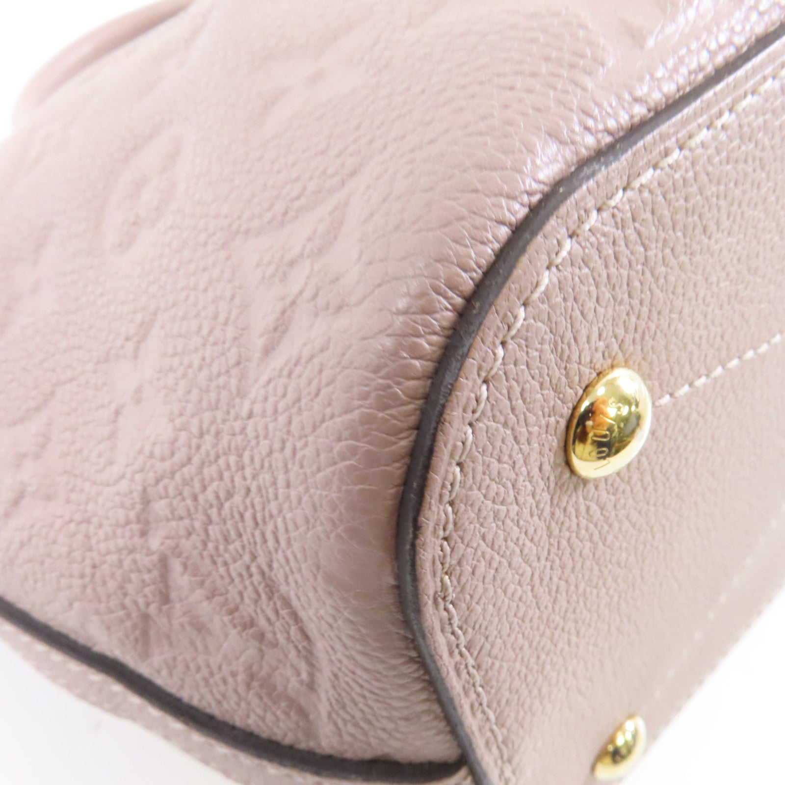 LOUIS VUITTON 【激減優惠】Monogram Empreinte Mazarine PM金扣手挽肩背兩用袋灰褐色