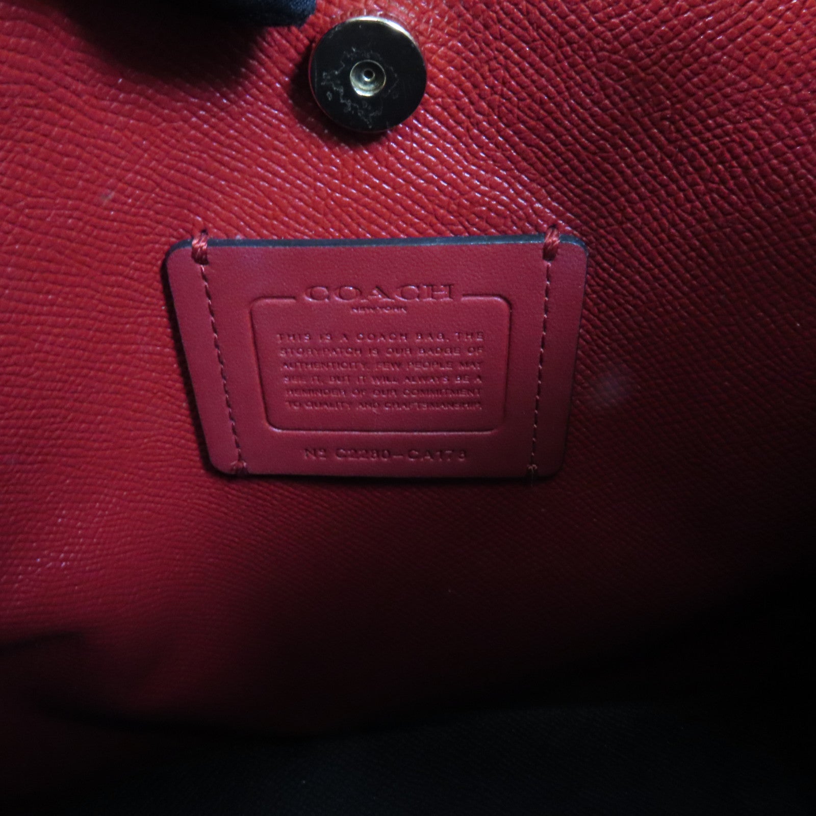 COACH 帆布Mollie 22金扣手挽肩背兩用袋