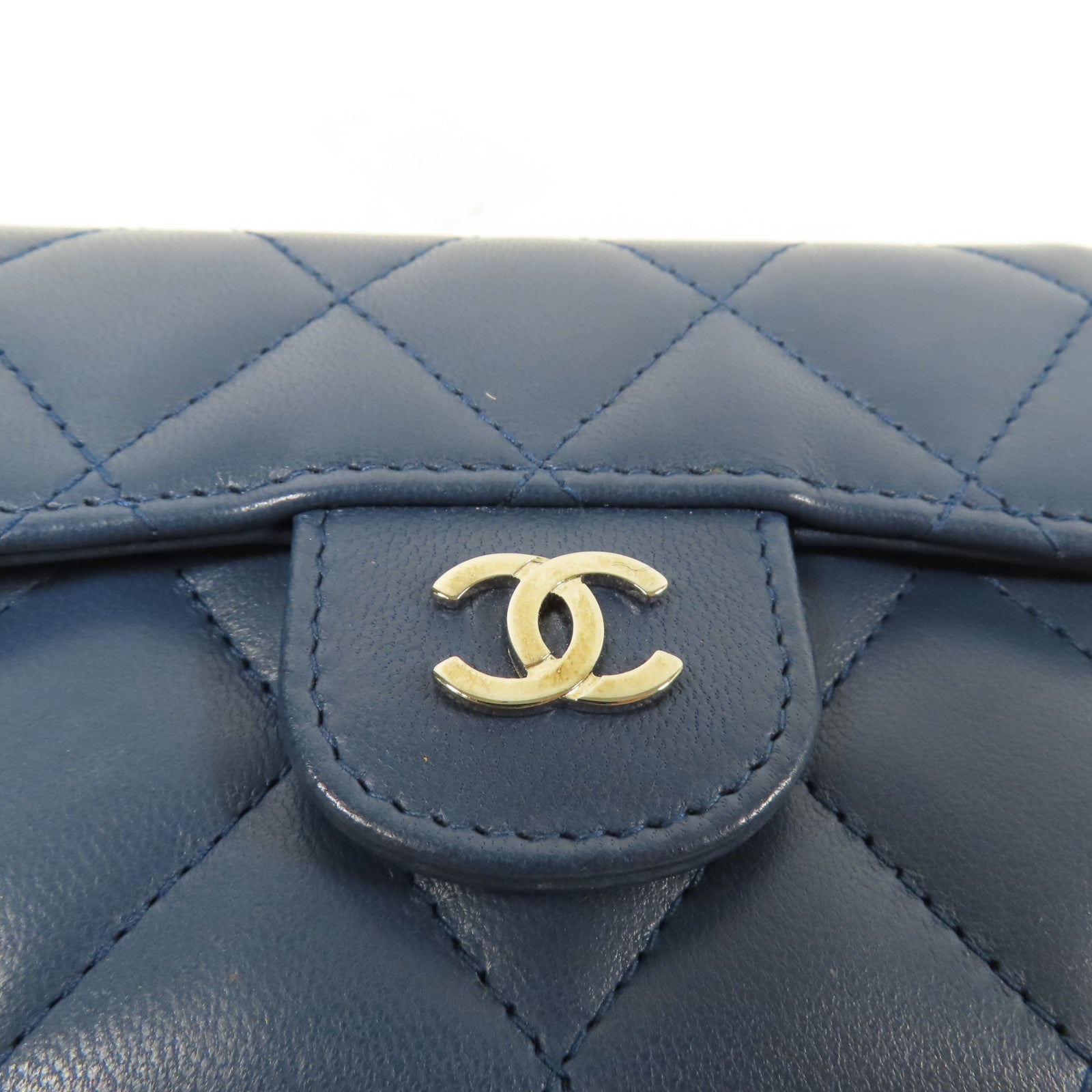 CHANEL 羊皮皮革Card Case銀扣卡片套