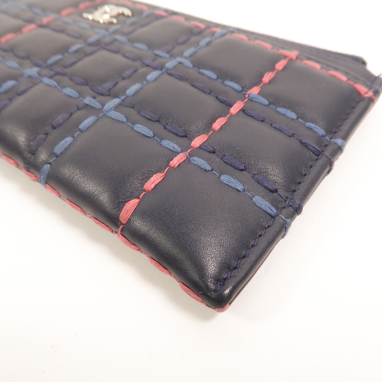 CHANEL 羊皮皮革Zipper long Wallet長錢包