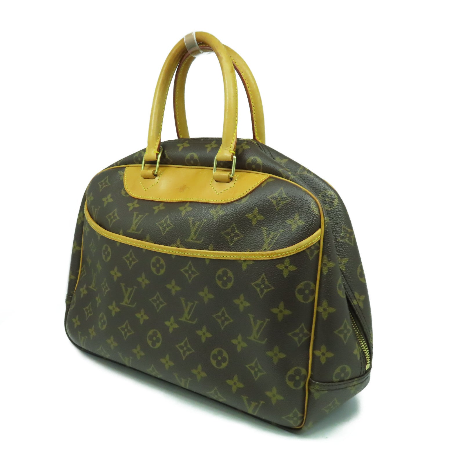 LOUIS VUITTON 【清倉大減價】Monogram Trouville金扣手挽袋啡色