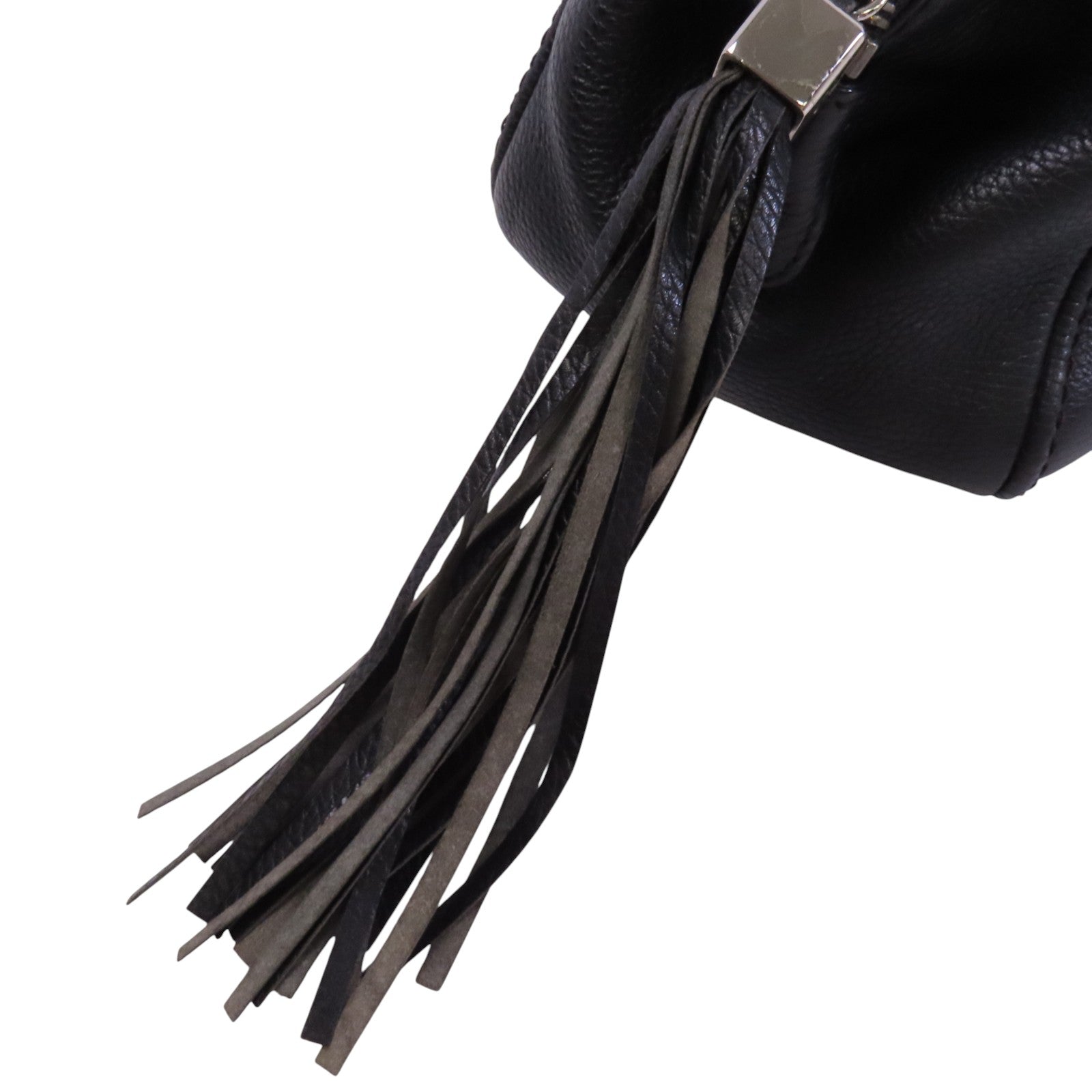 CHANEL 牛皮皮革Hand Bag銀扣手挽袋