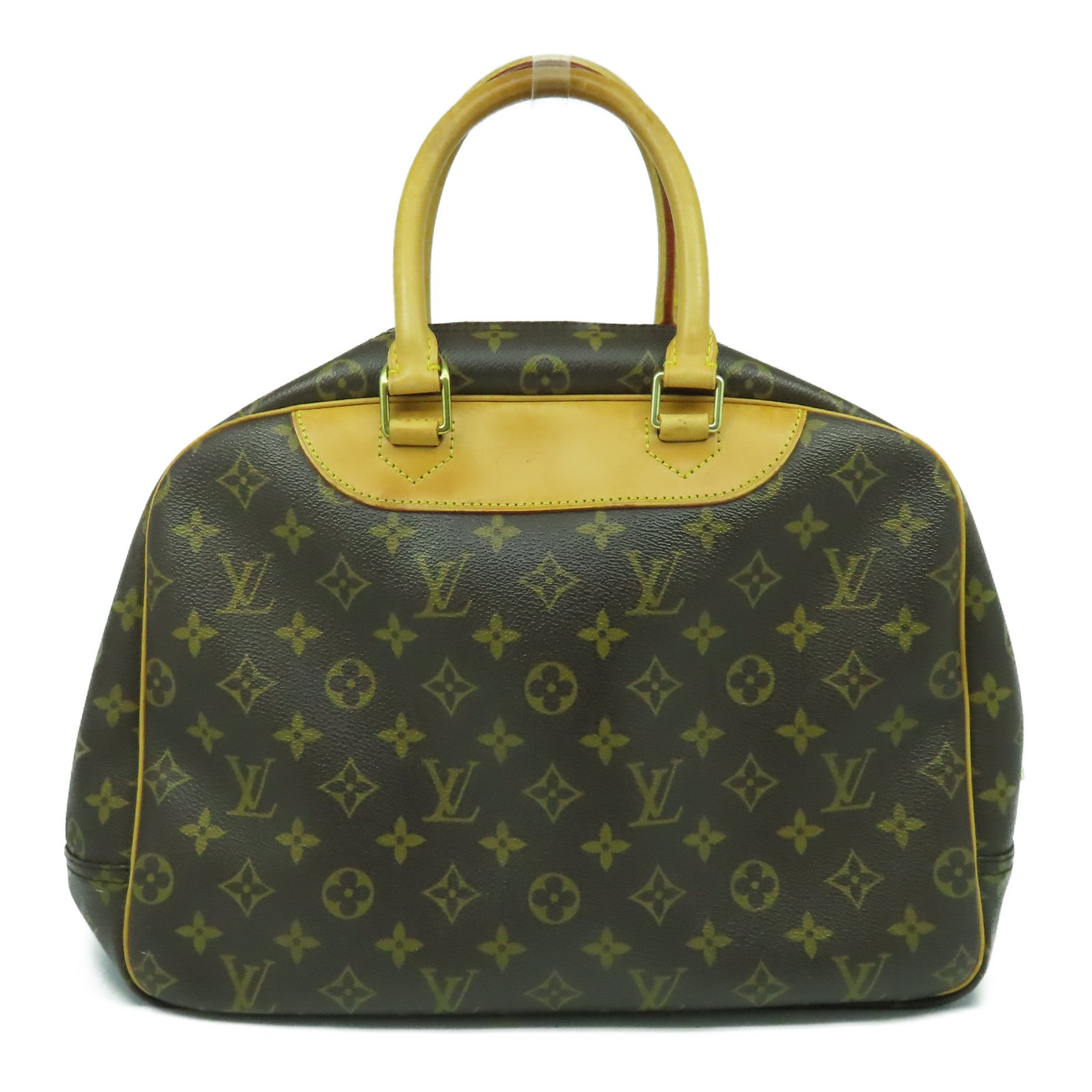 LOUIS VUITTON 【清倉大減價】Monogram Trouville金扣手挽袋啡色