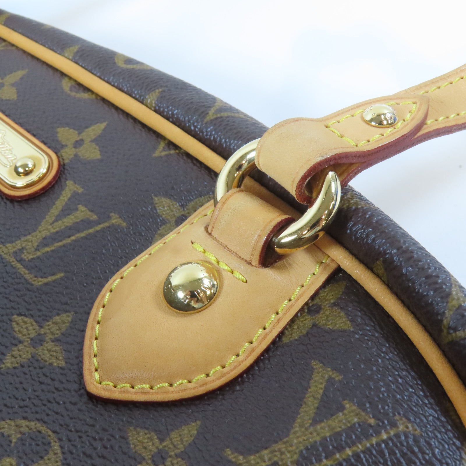 LOUIS VUITTON Monogram Montorgueil GM金扣肩背袋啡色