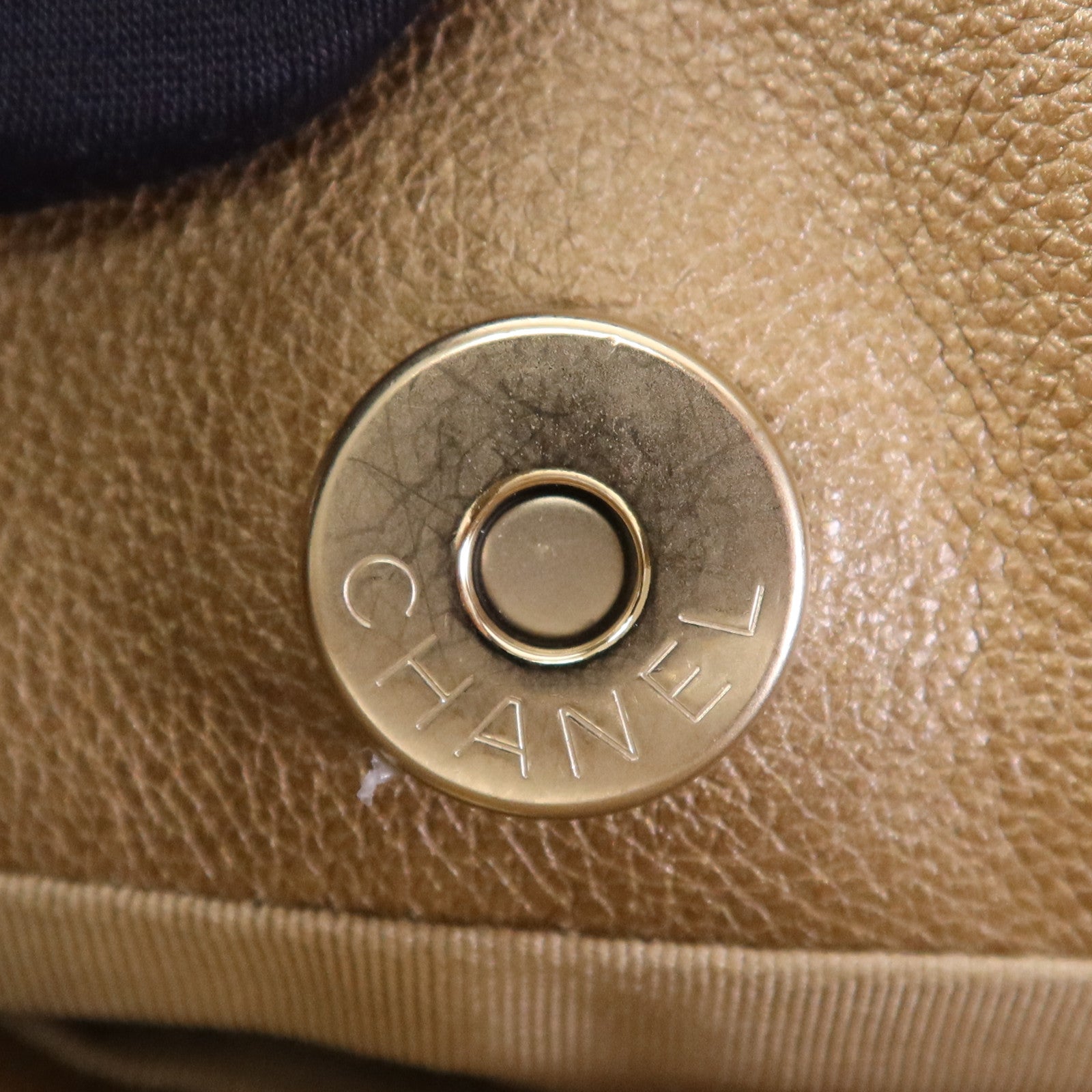 CHANEL 牛皮皮革2 Way Shoulder Bag金扣鏈帶肩背袋