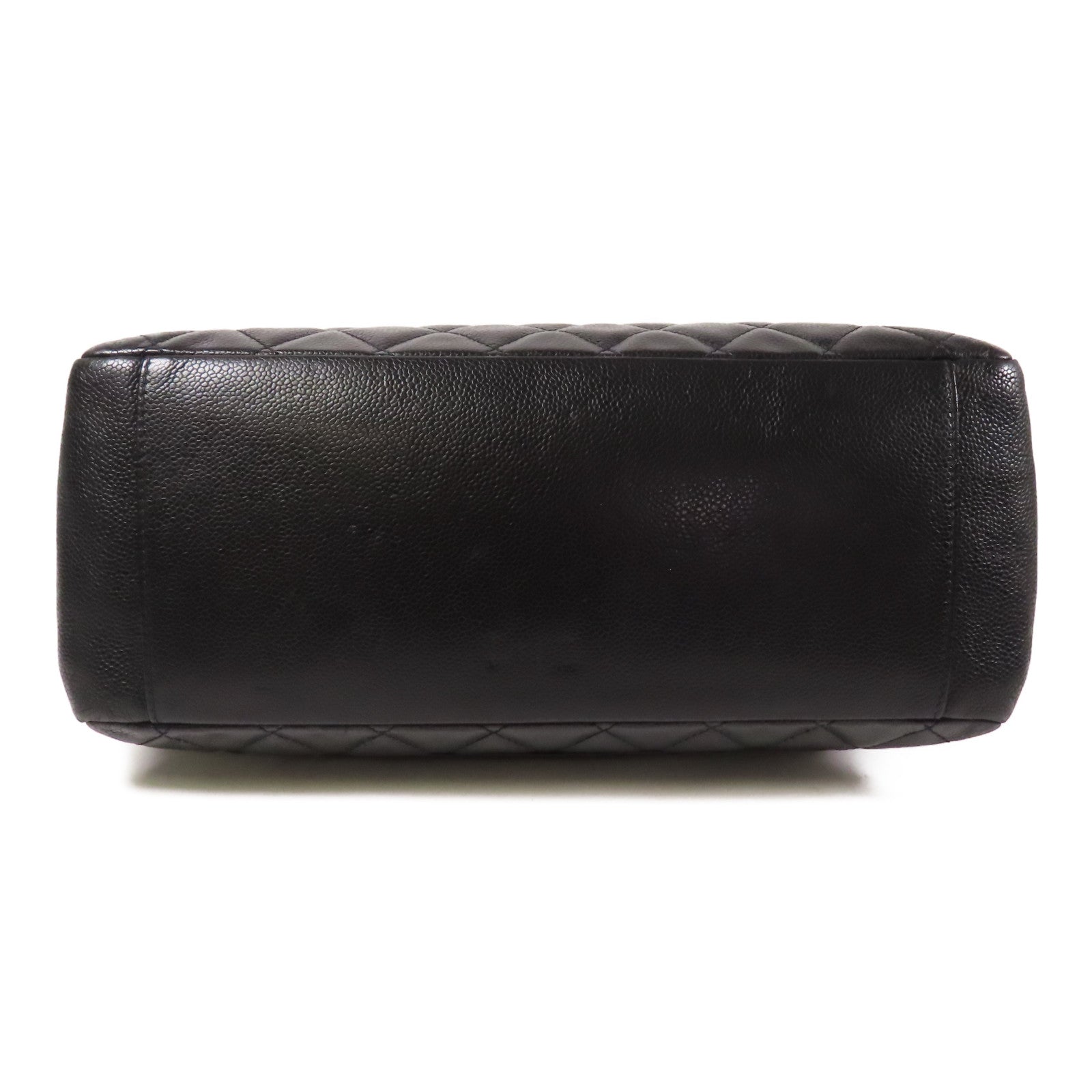 CHANEL 牛皮皮革GST Grand Shopping Tote銀扣鏈帶肩背袋