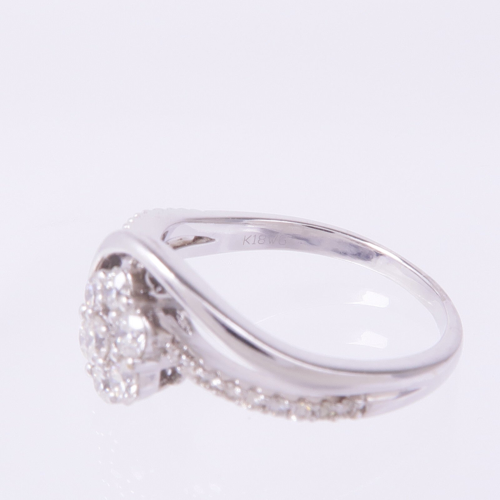 JEWELRY 【激減優惠】18K白金Diamond Ring鑽石戒指US#7