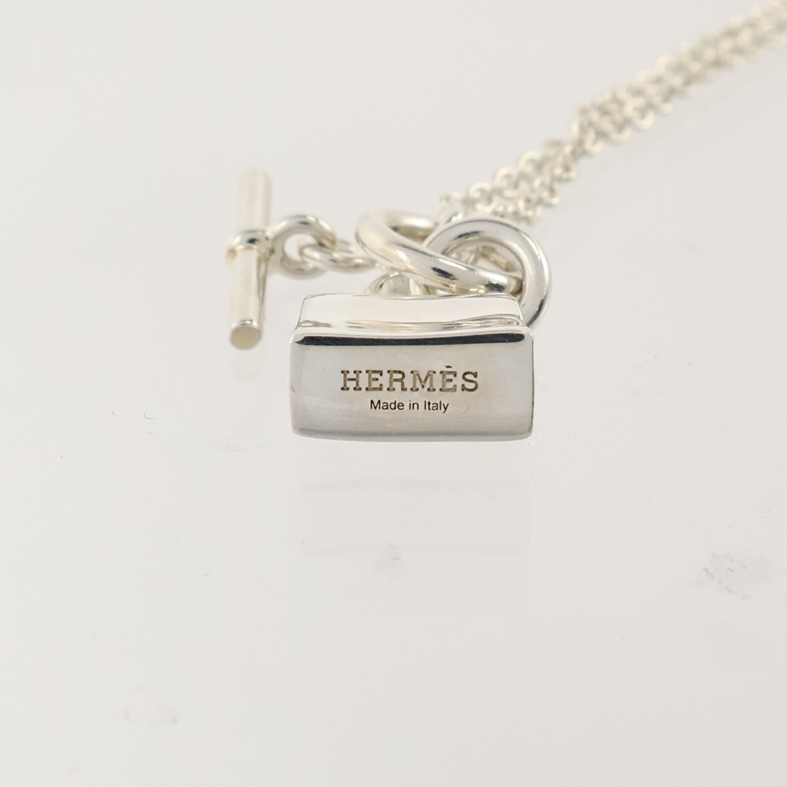 HERMES 925純銀Amuletters Kelly Pendant Necklace項鏈