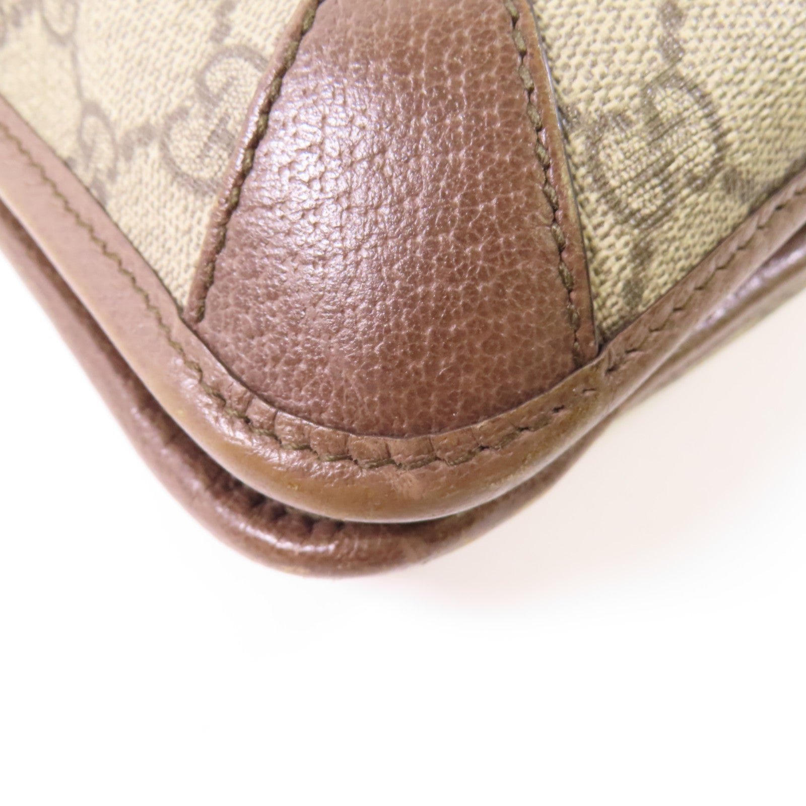 GUCCI Neo Vintage Medium Messenger Bag Shoulder Bag 495654 Coated Canvas Brown