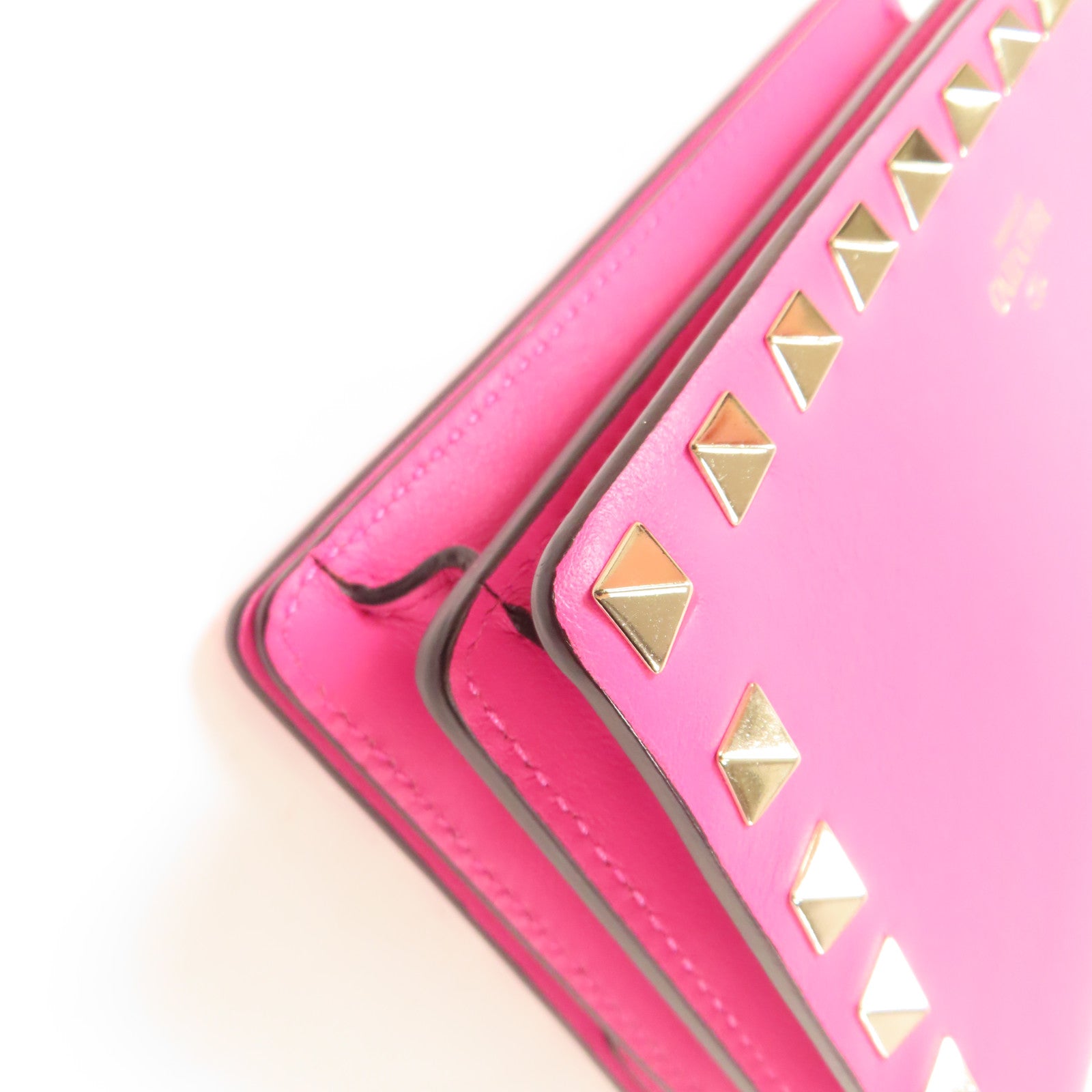 Valentino 牛皮皮革Rockstud鏈帶肩背袋